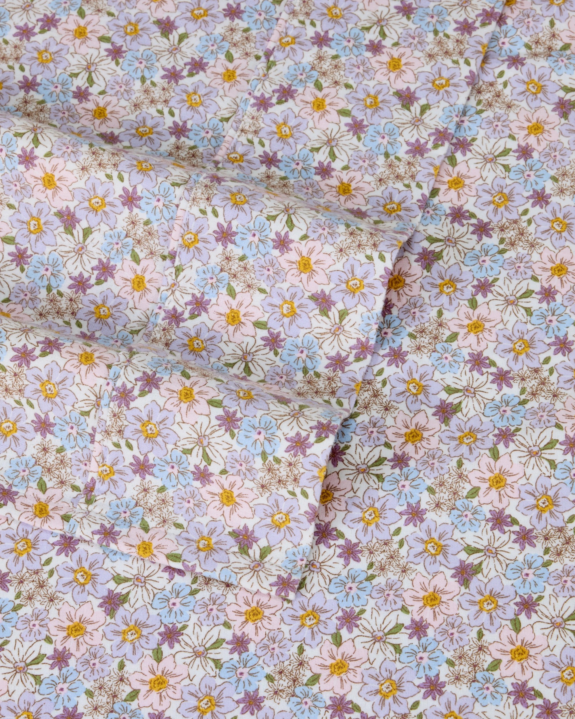 4 Floral Cotton Flannelette Sheet Set - King Bed, 4 of 7