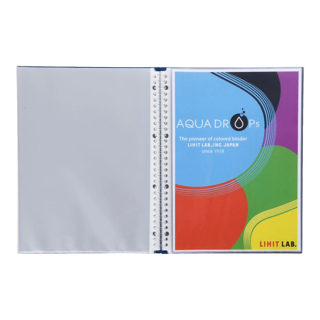 4 Aqua Drops Refillable Display Book A4 20 Pockets Vivid Navy, 4 of 4