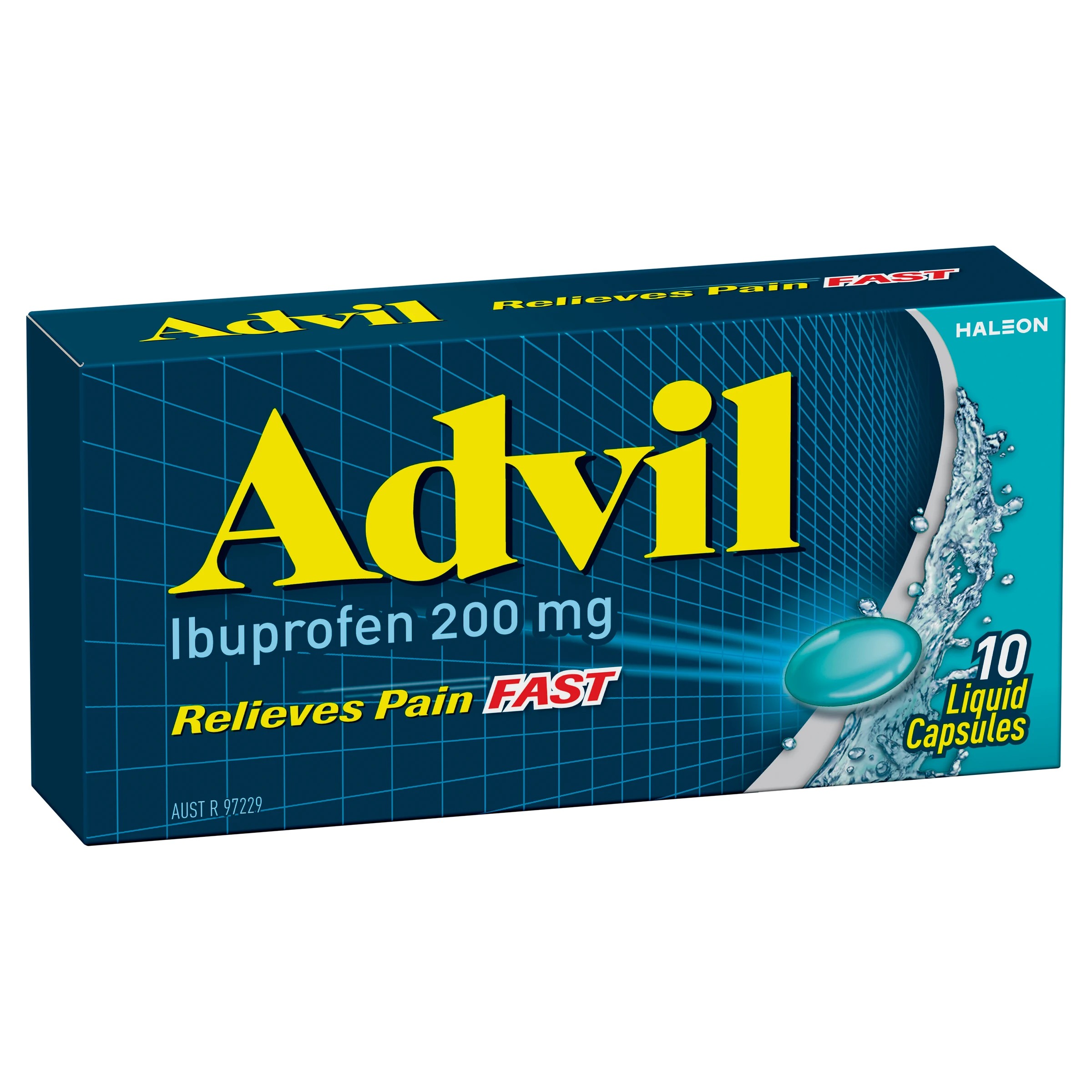 1 10 Pack Advil Ibuprofen Liquid Capsules 200mg, 1 of 10