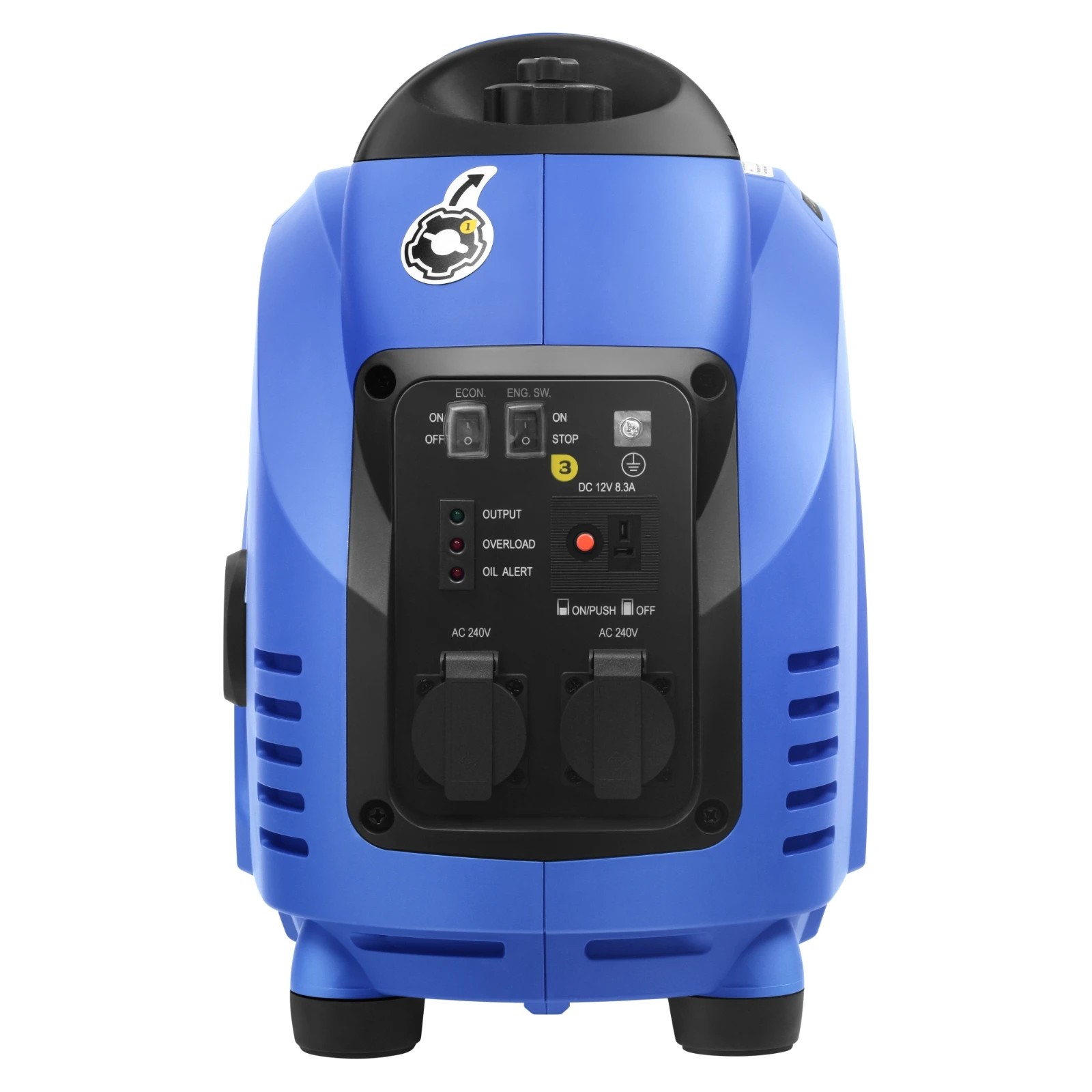 1 GENTRAX GT3500 3.5kW Max 3.0kW Rated Portable Inverter Generator, Pure Sine Wave, Camping & Backup, 1 of 10