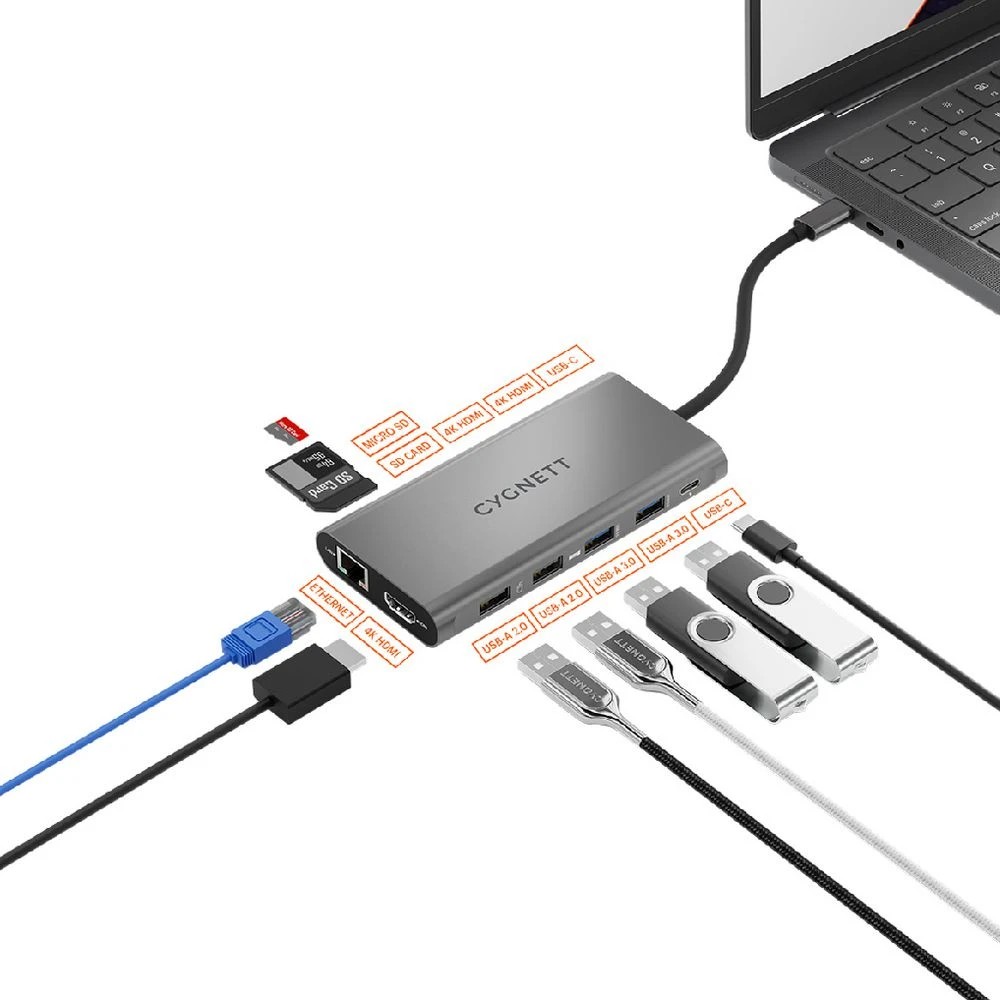 2 Cygnett Unite ConnectPlus 12-in-1 USB-C Hub (Triple HDMI), 2 of 8