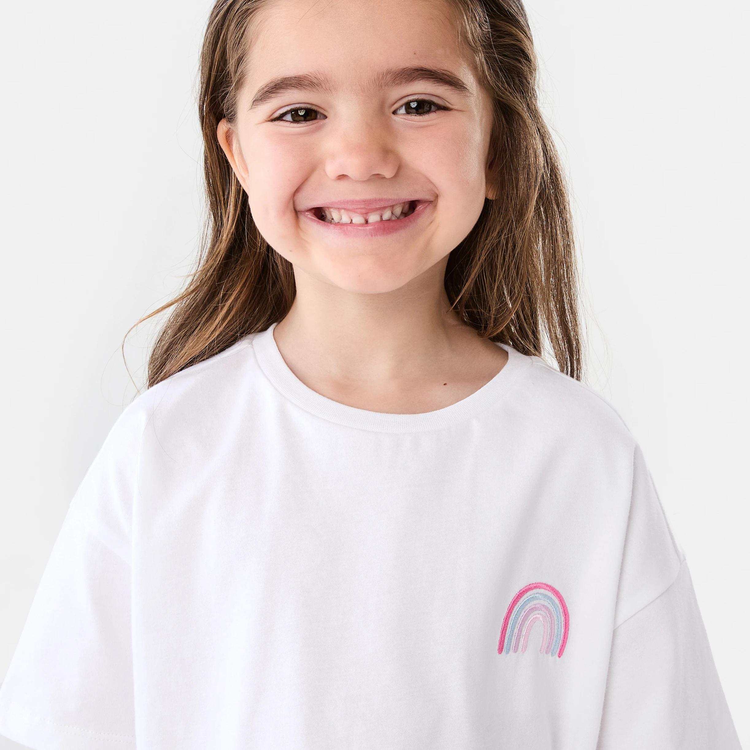 3 Short Sleeve Knit Woven Pyjama Set PINK CHECK, 3 of 9