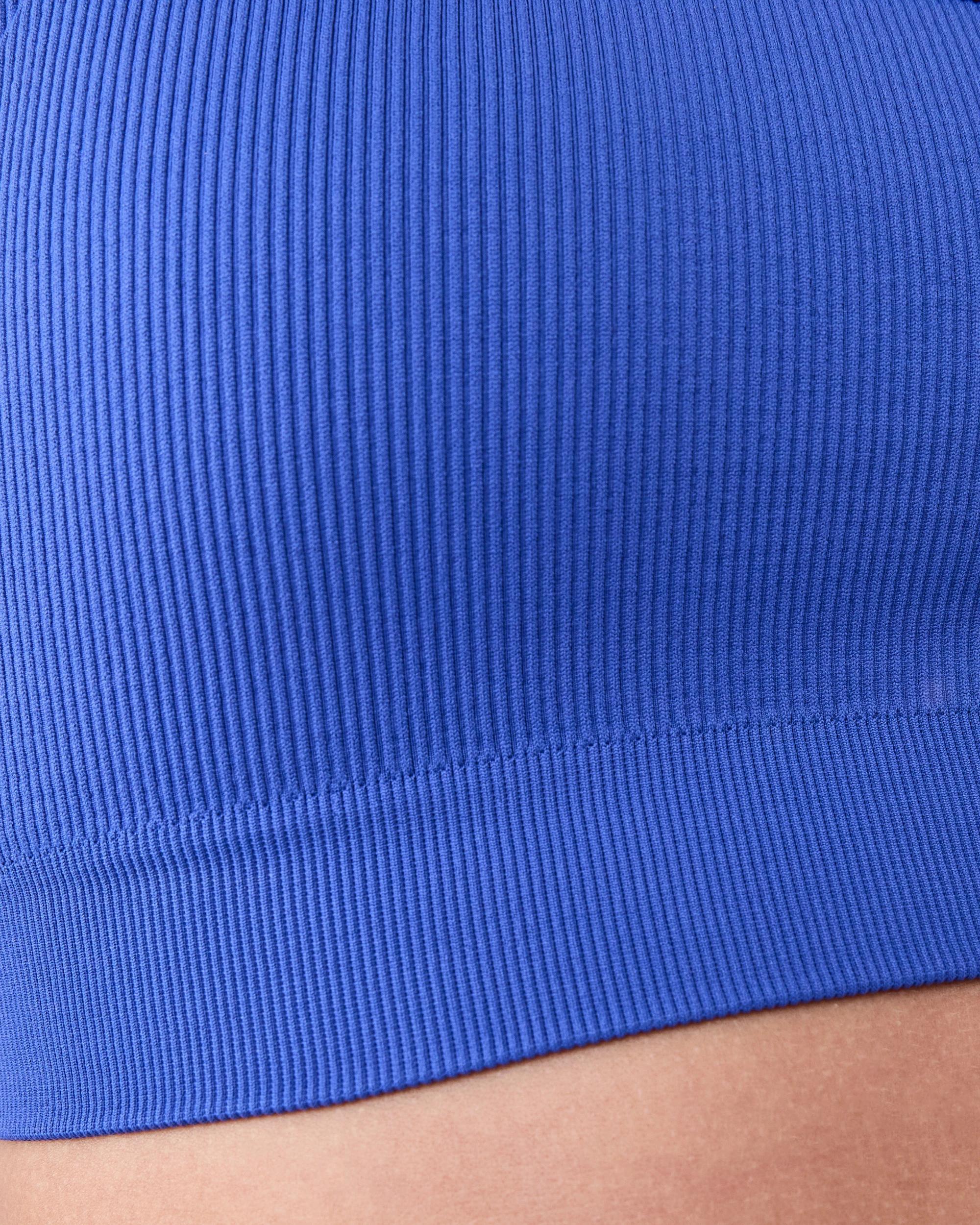 6 Active Womens Seamfree Support Crop Top Deepultblu, 6 of 7