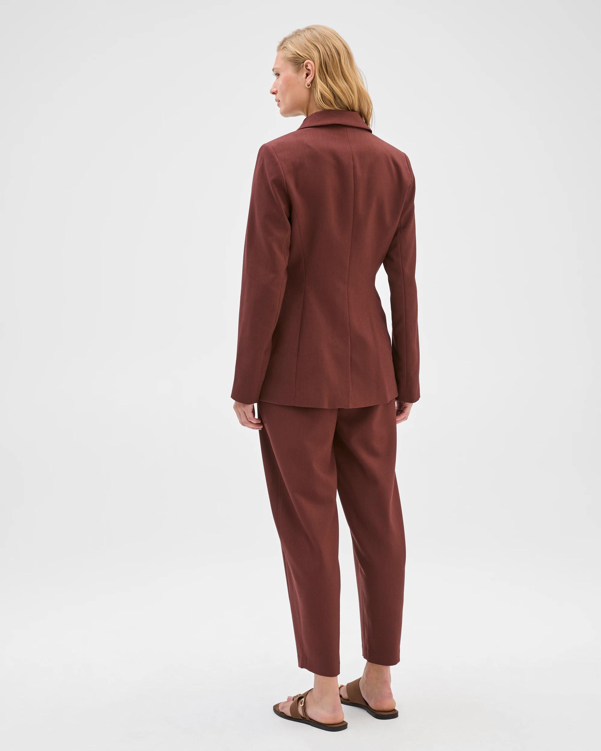 7 Preview Single Breasted Blazer RUM RAISIN, 7 of 10