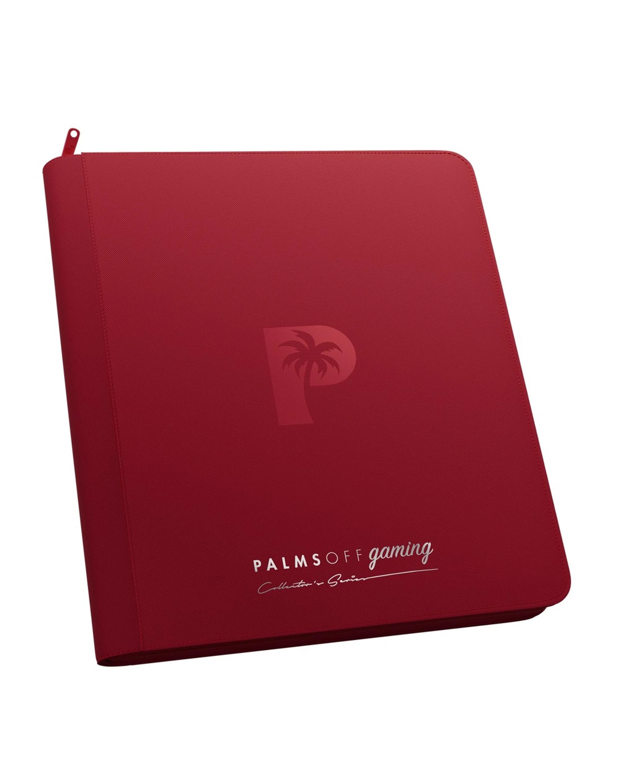 1 Palms Off Gaming Collector's Series 12 Pocket Zip Binder - Red, 1 of 8