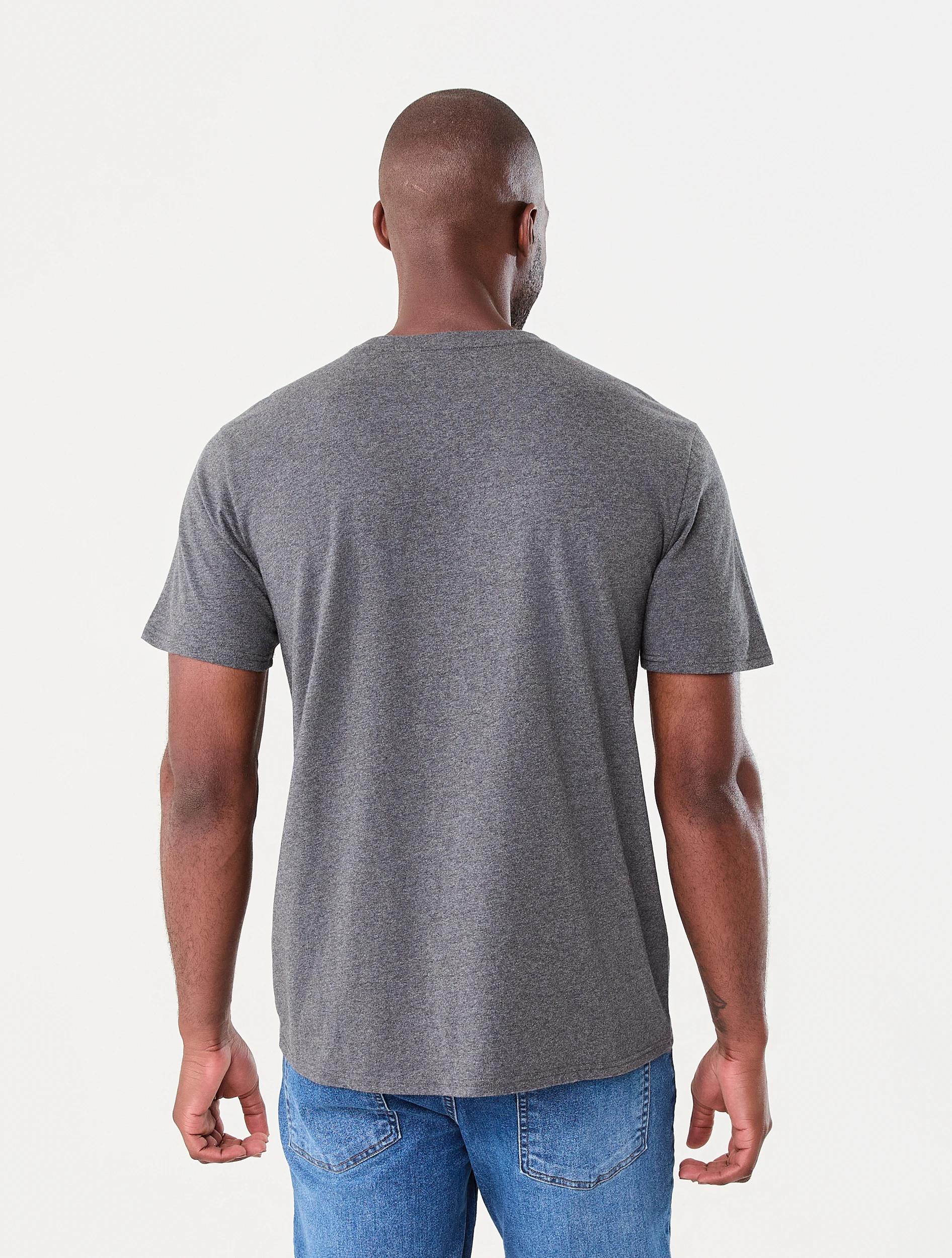 3 Australian Cotton Crew Neck T-shirt Gry Chmrle, 3 of 6