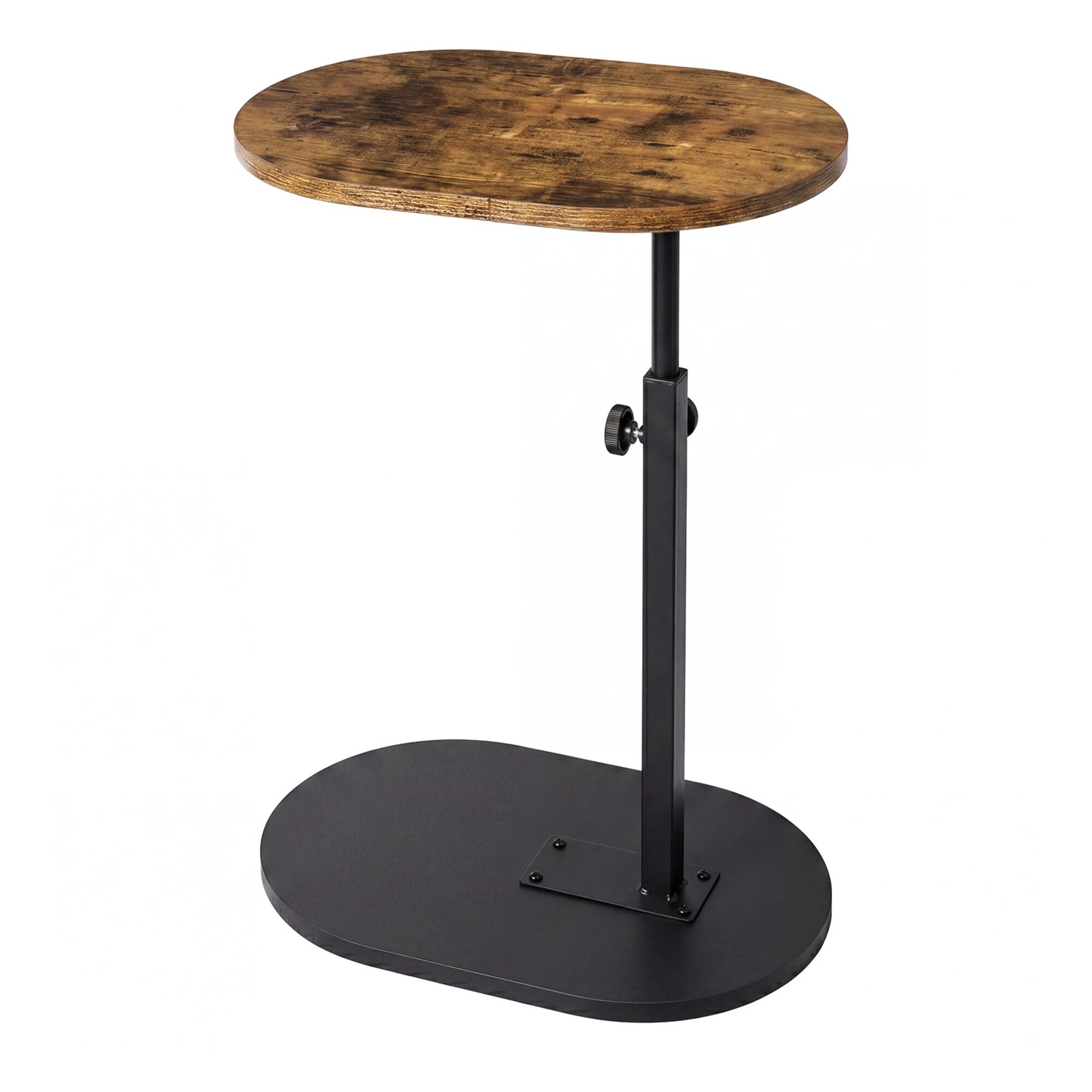 1 Levede C Shaped Side Table Adjustable Height 360° Rotating Laptop Sofa End Table, 1 of 8