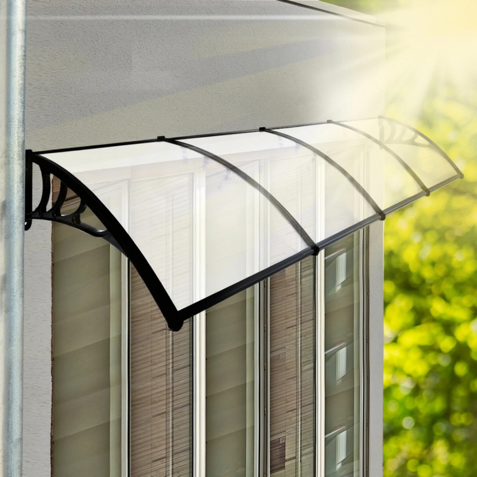 8 Mountview 1x4M Outdoor Window Rain Cover - Clear, 8 of 8