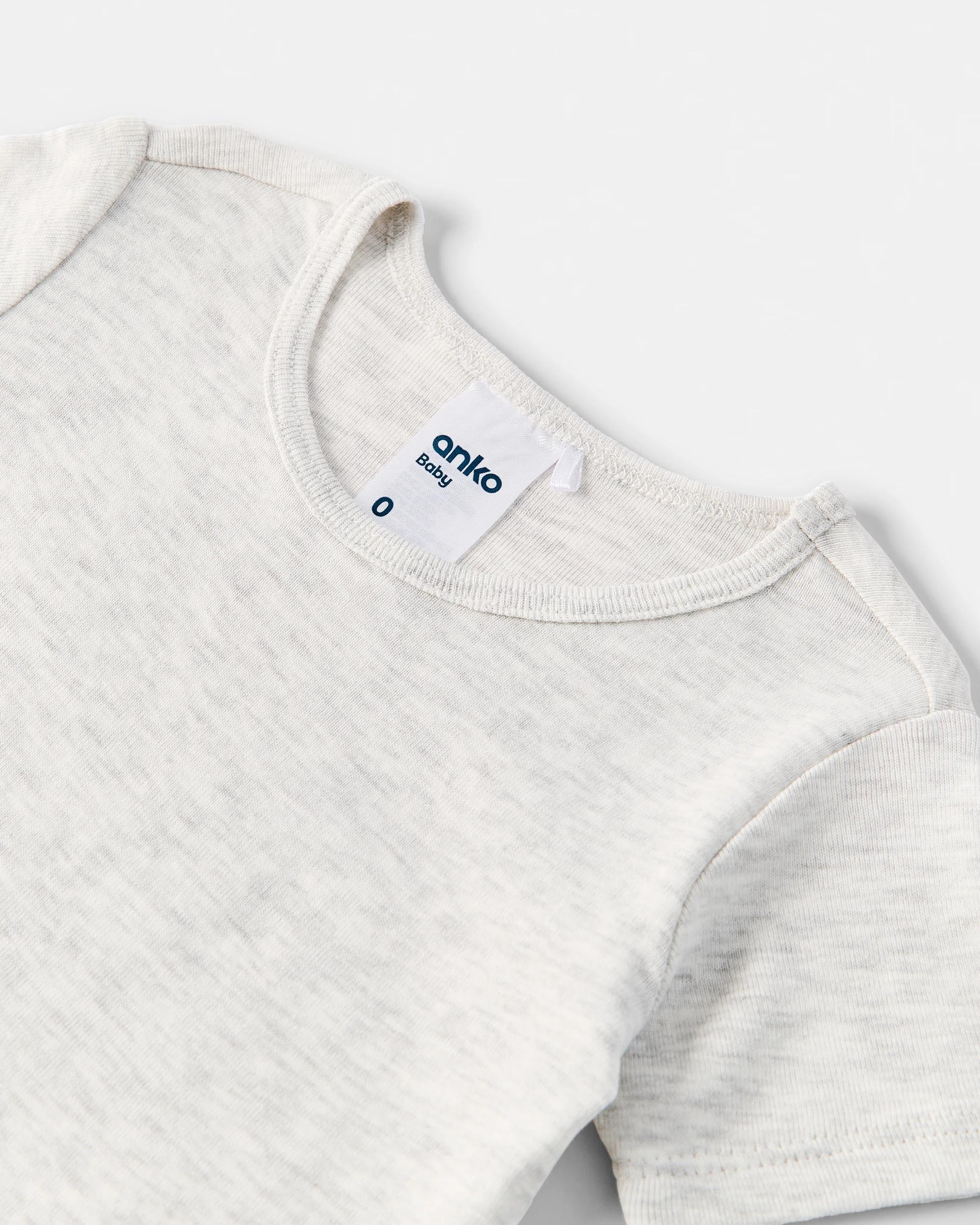 6 2 Pack Cotton Short Sleeve Bodysuits Blu Pck, 6 of 6