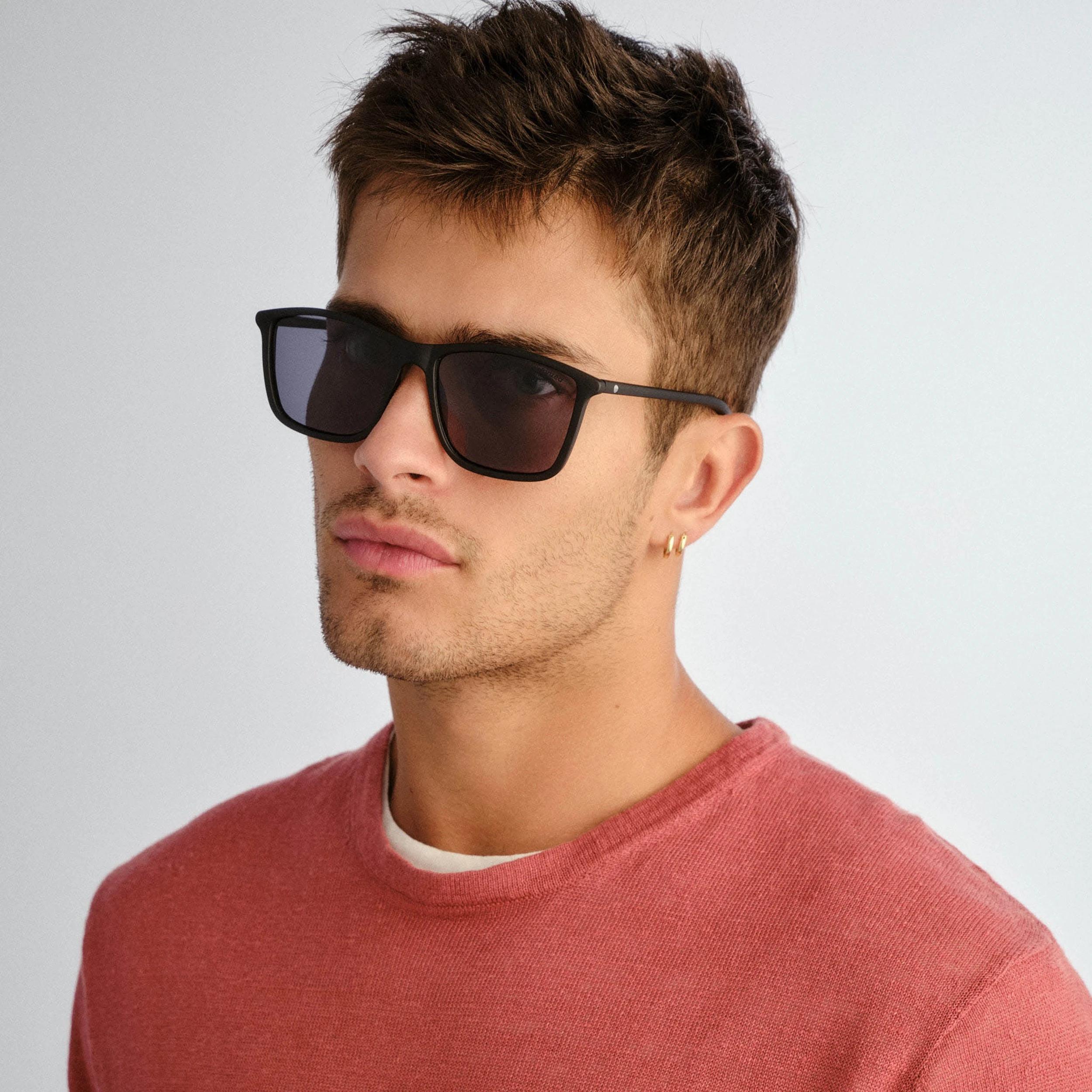 4 SOLARIZED SOLORIZED® Deep Square Sunglasses, Matte BLACK, 4 of 5