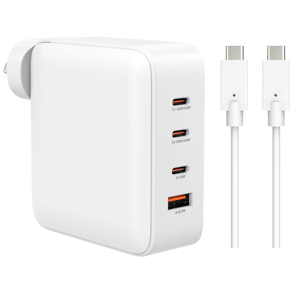 1 J.Burrows 200W GaN 4 Port USB-C/A Wall Charger, 1 of 5