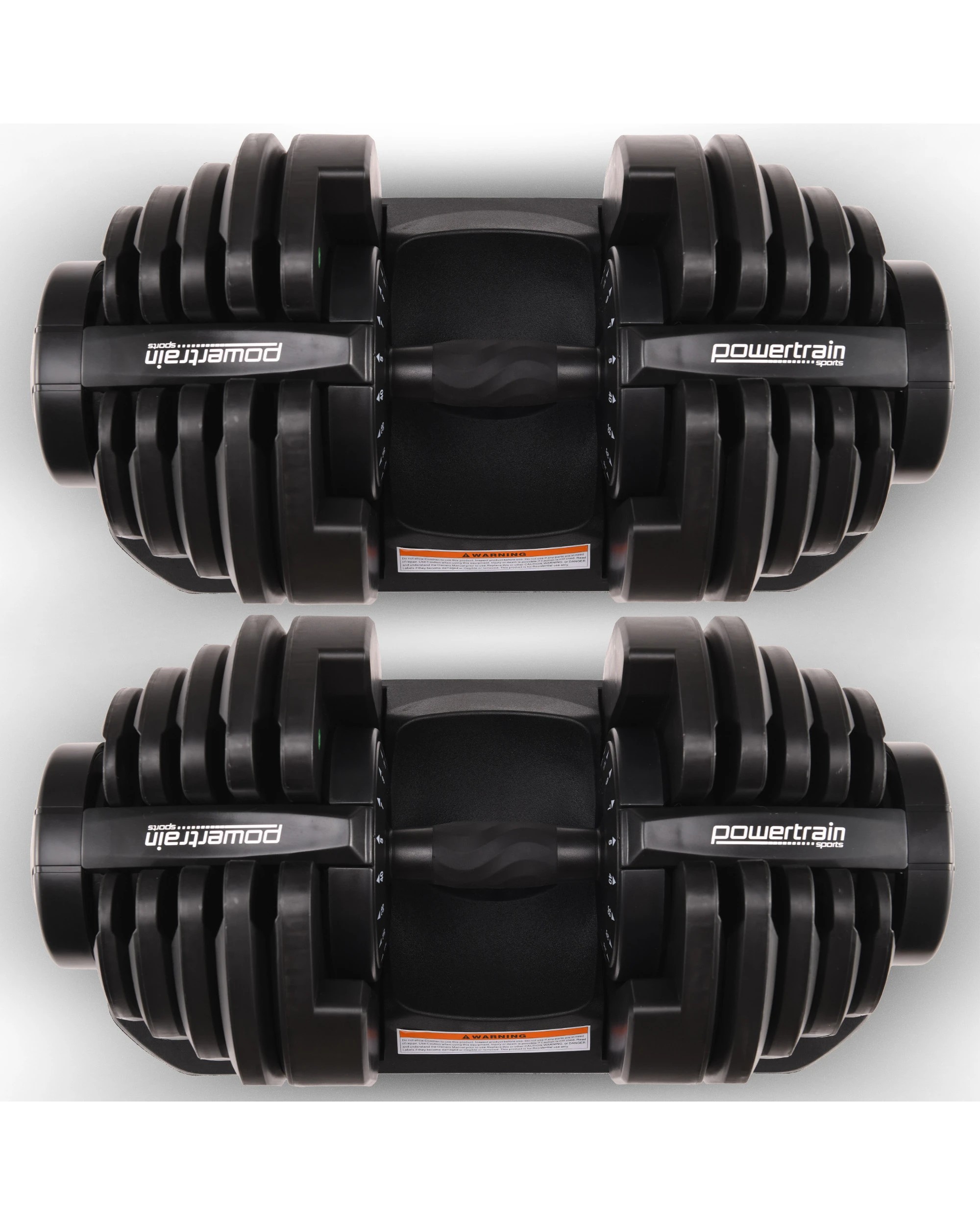 7 Powertrain 2x 40kg Adjustable Dumbbell Home Gym Exercise Equipment Free Weights, 7 of 7