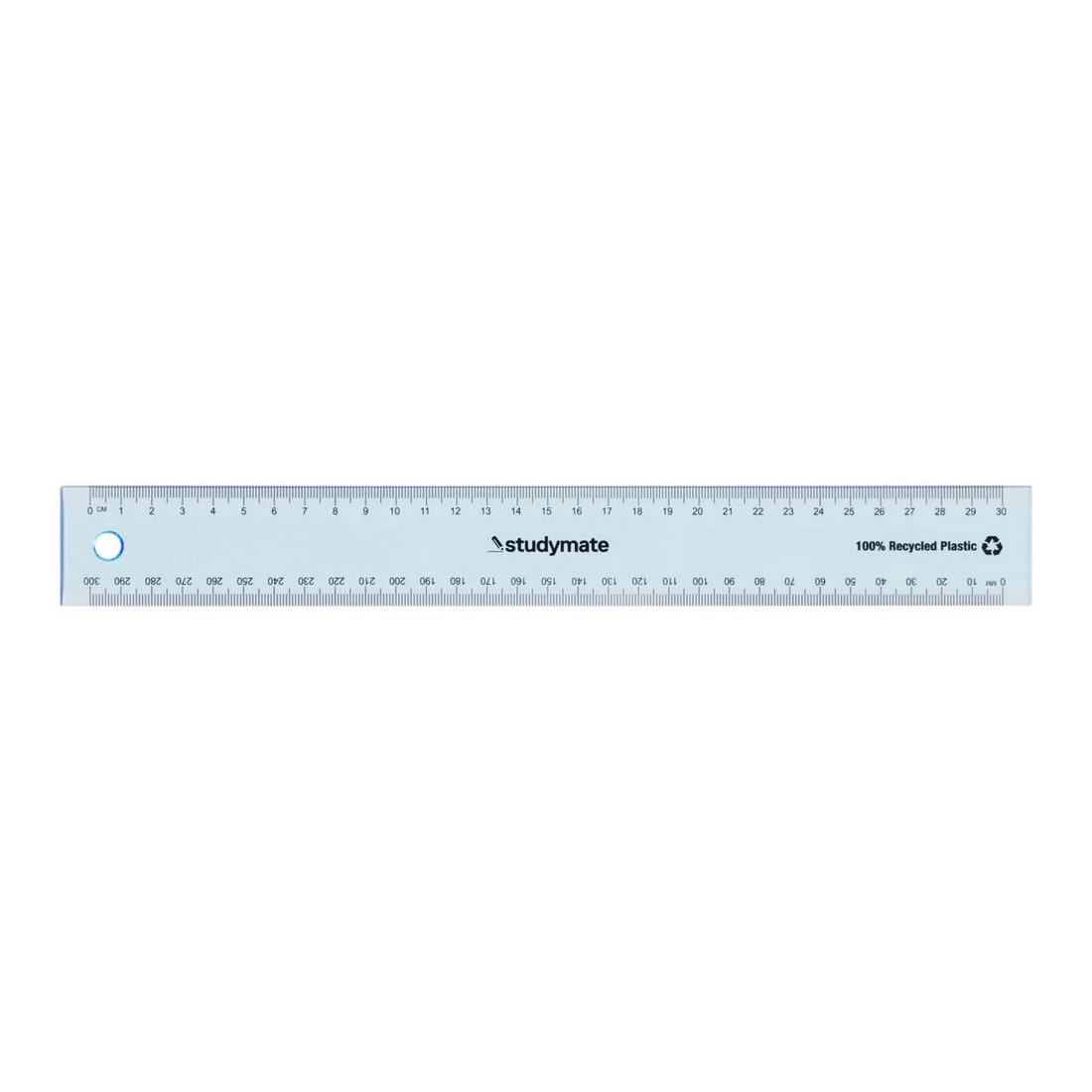 1 Studymate Ruler 30cm Fluoro Blue, 1 of 2