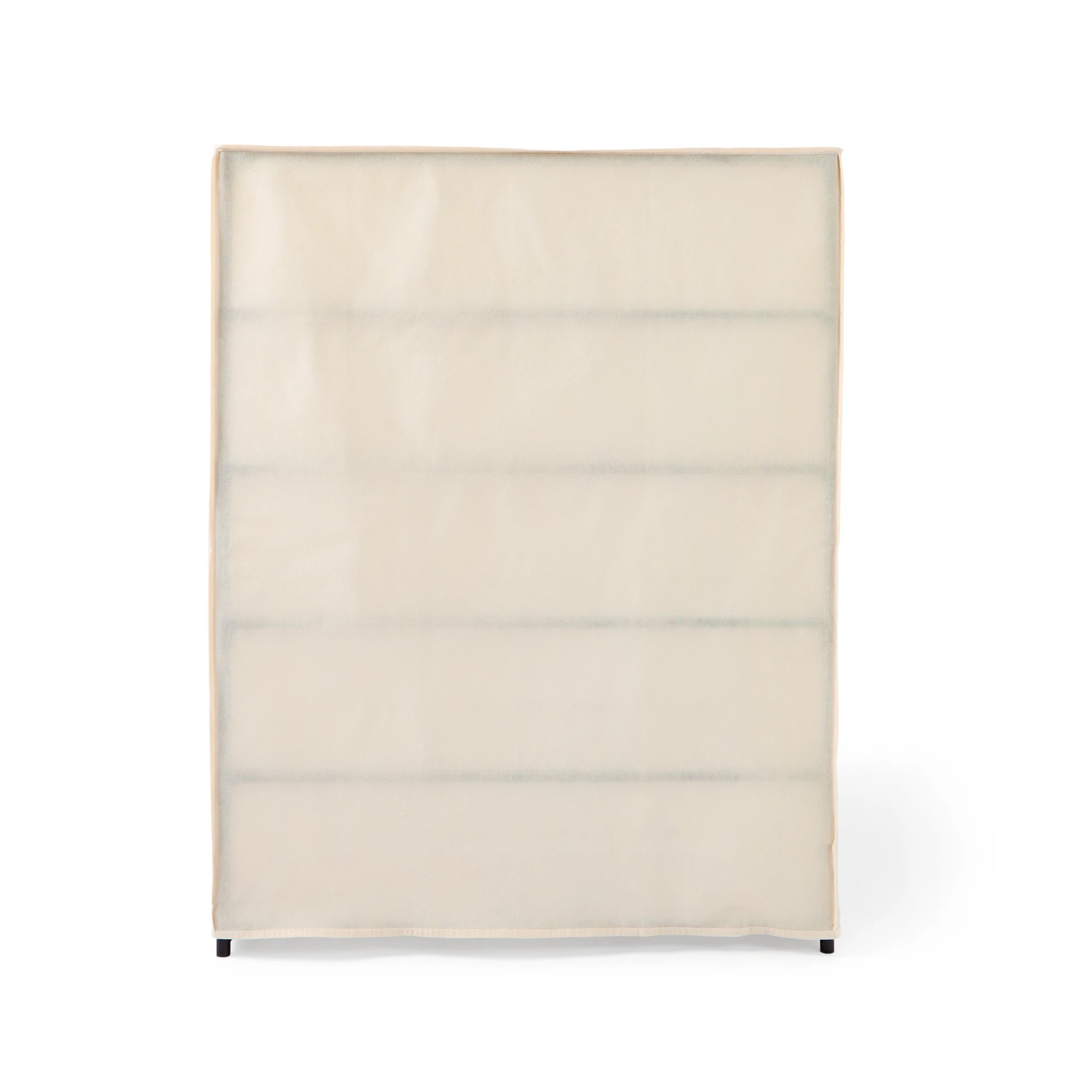 7 Linen Look Covered Shoe Rack, 7 of 10