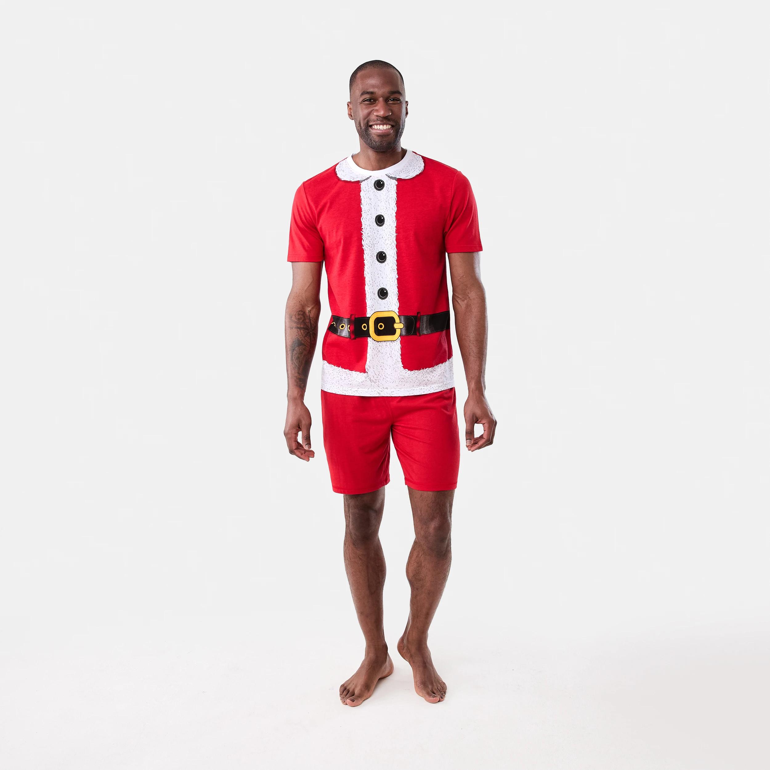 7 Christmas Knit Shorts Pyjama Set SANTA SUIT CLASSIC, 7 of 7