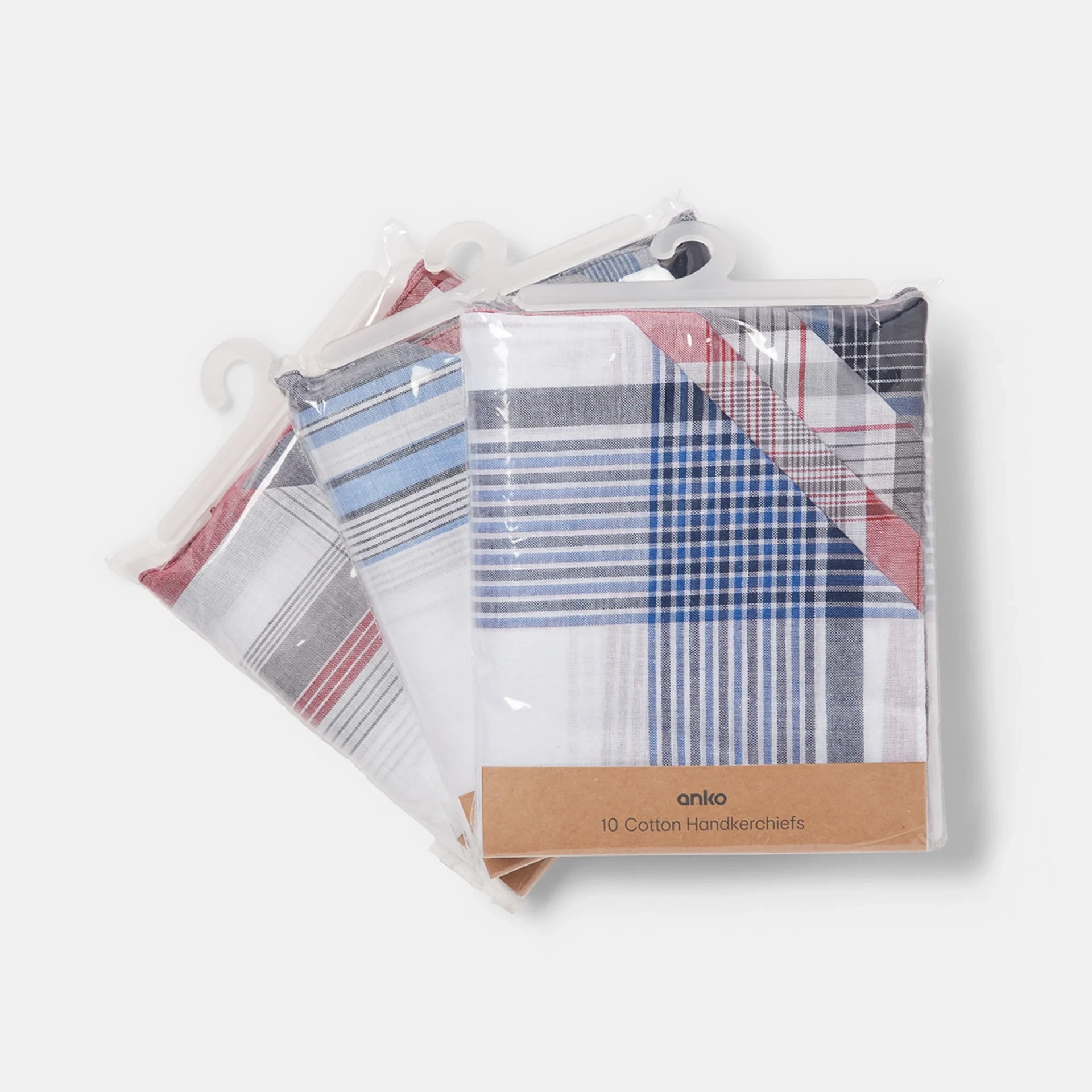 1 10 Pack Handkerchiefs - Assorted, 1 of 8