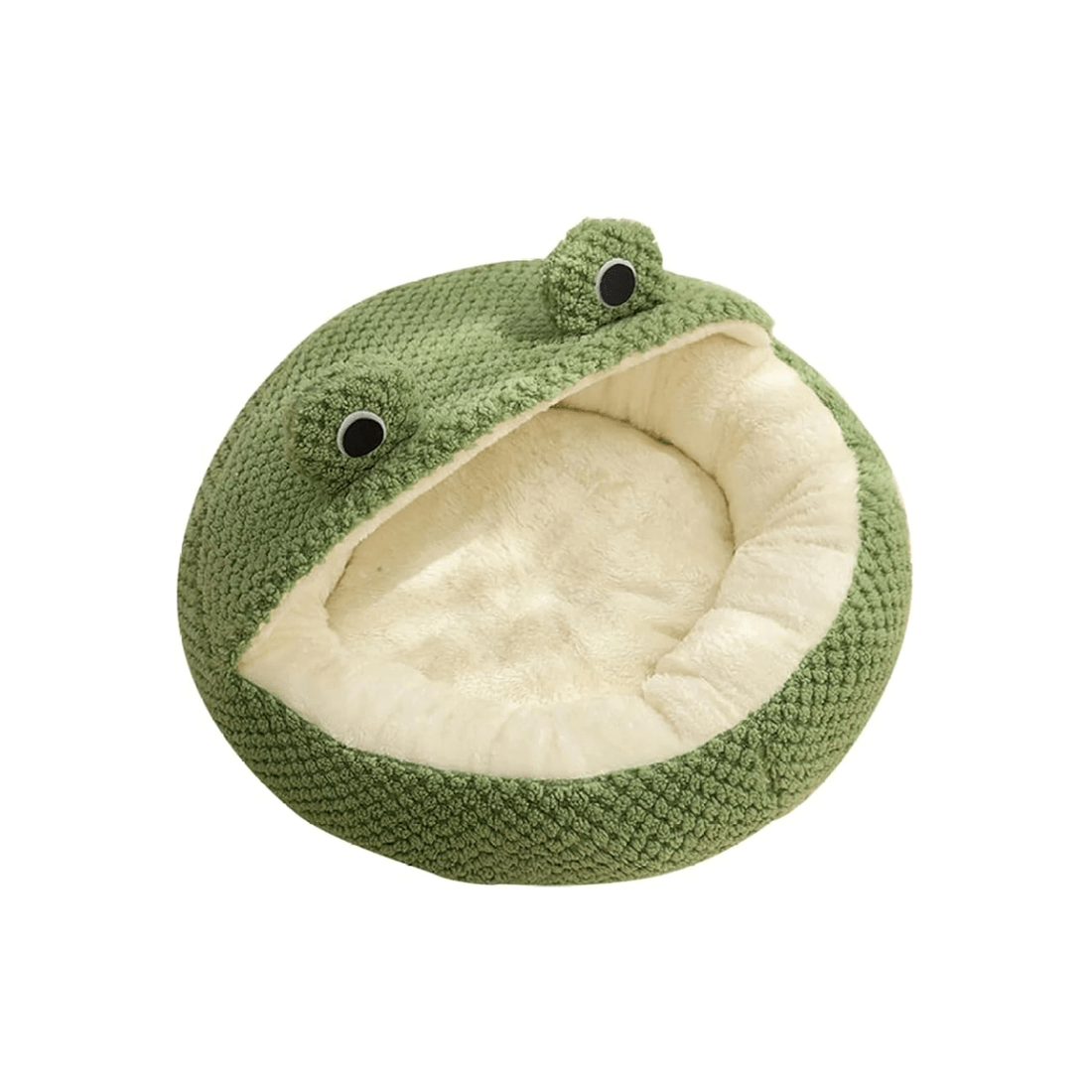 3 TODO Semi Enclosed Pet Nesting Bed 60cm Diameter Soft Warm Dog Cat Sleeping Bed - Frog, 3 of 6