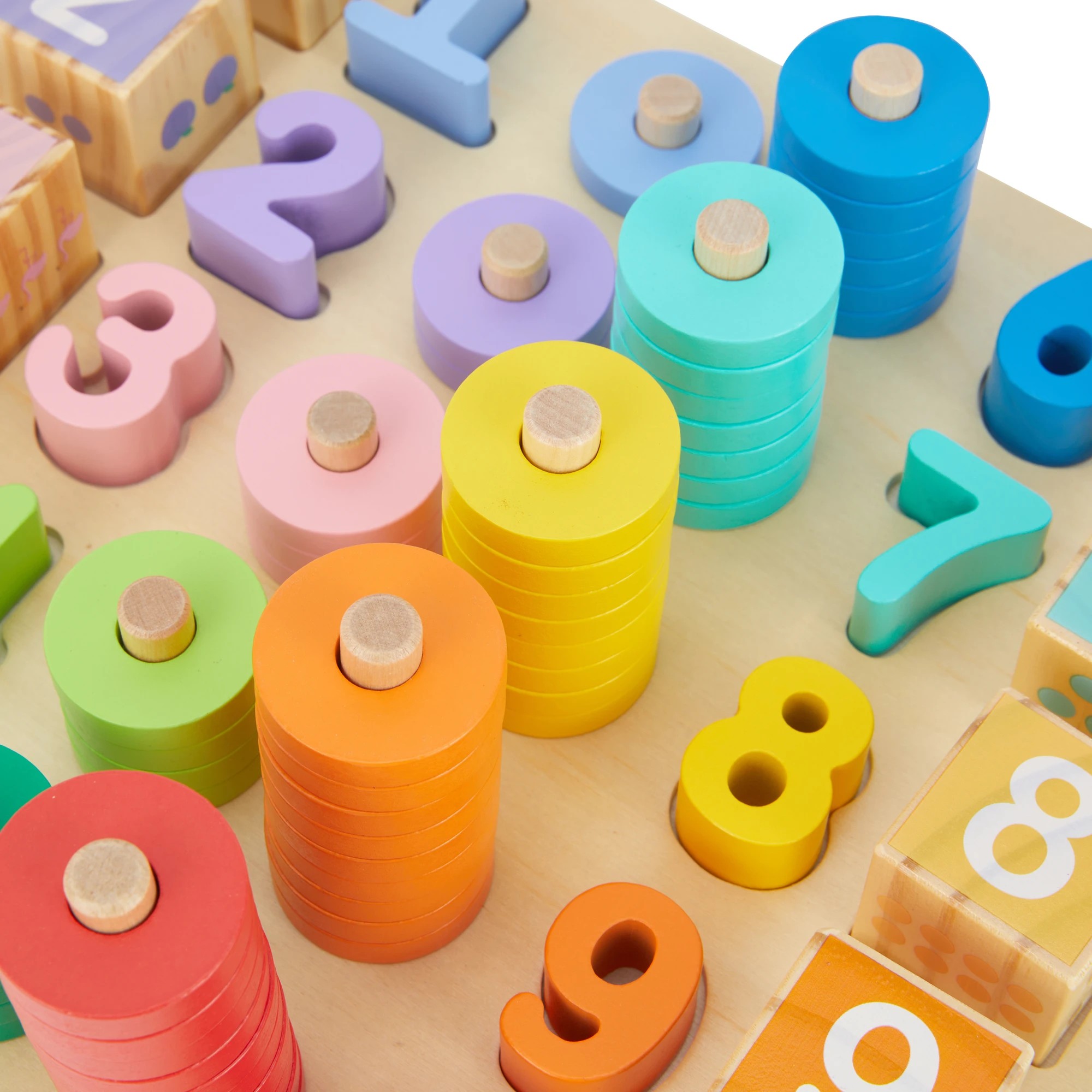 7 Wooden Play: Wooden Mega Stack and Count, 7 of 9