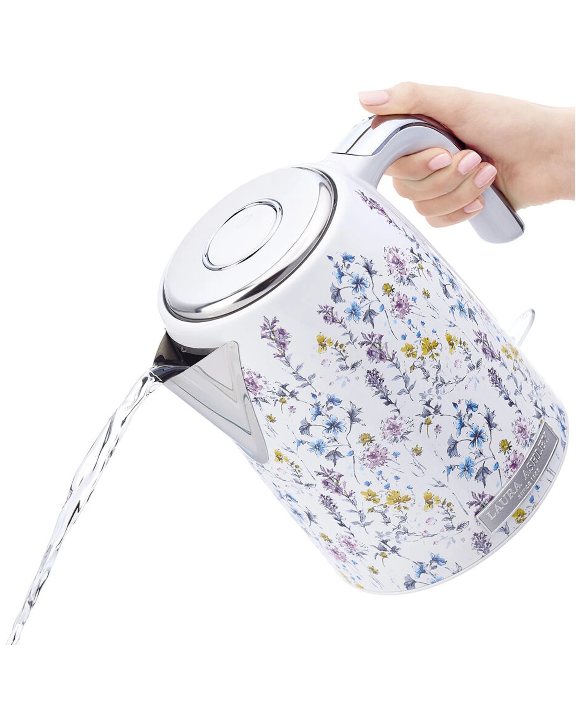 7 LAURA ASHLEY 1.7L Jug Electric Kettle Stainless Steel Quick Boil Filter
 - white, 7 of 7