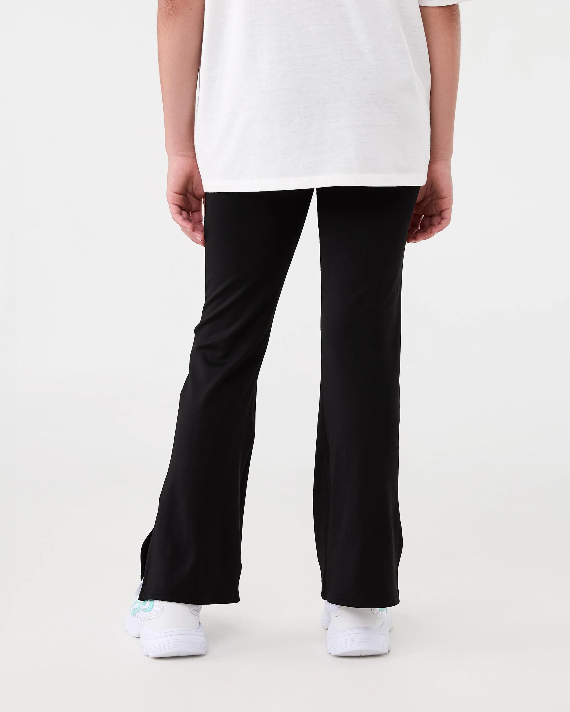 2 Everlast Kids Fold Over Flare Leggings Black, 2 of 7