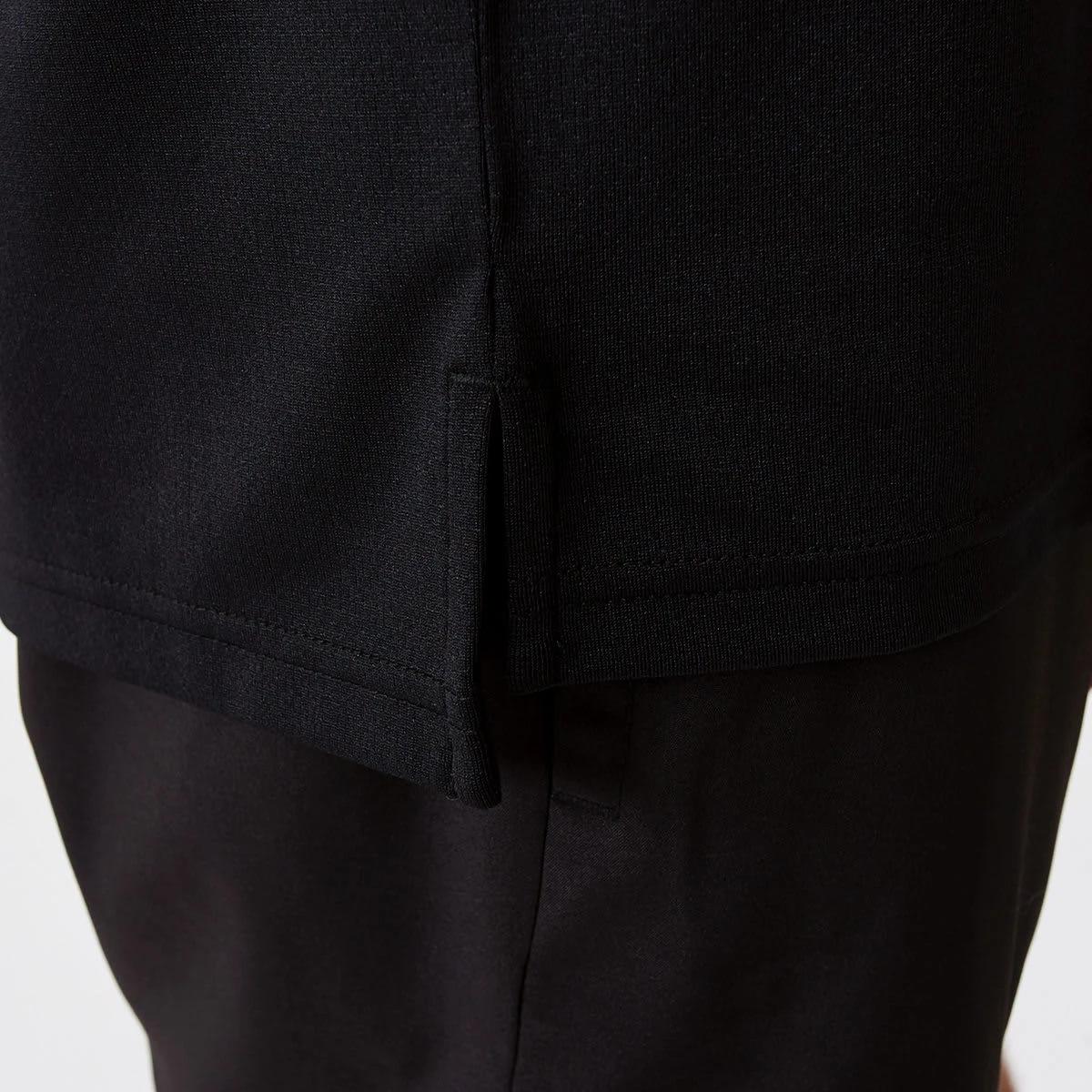 6 Active Mens Cationic Polo Shirt BLACK, 6 of 6