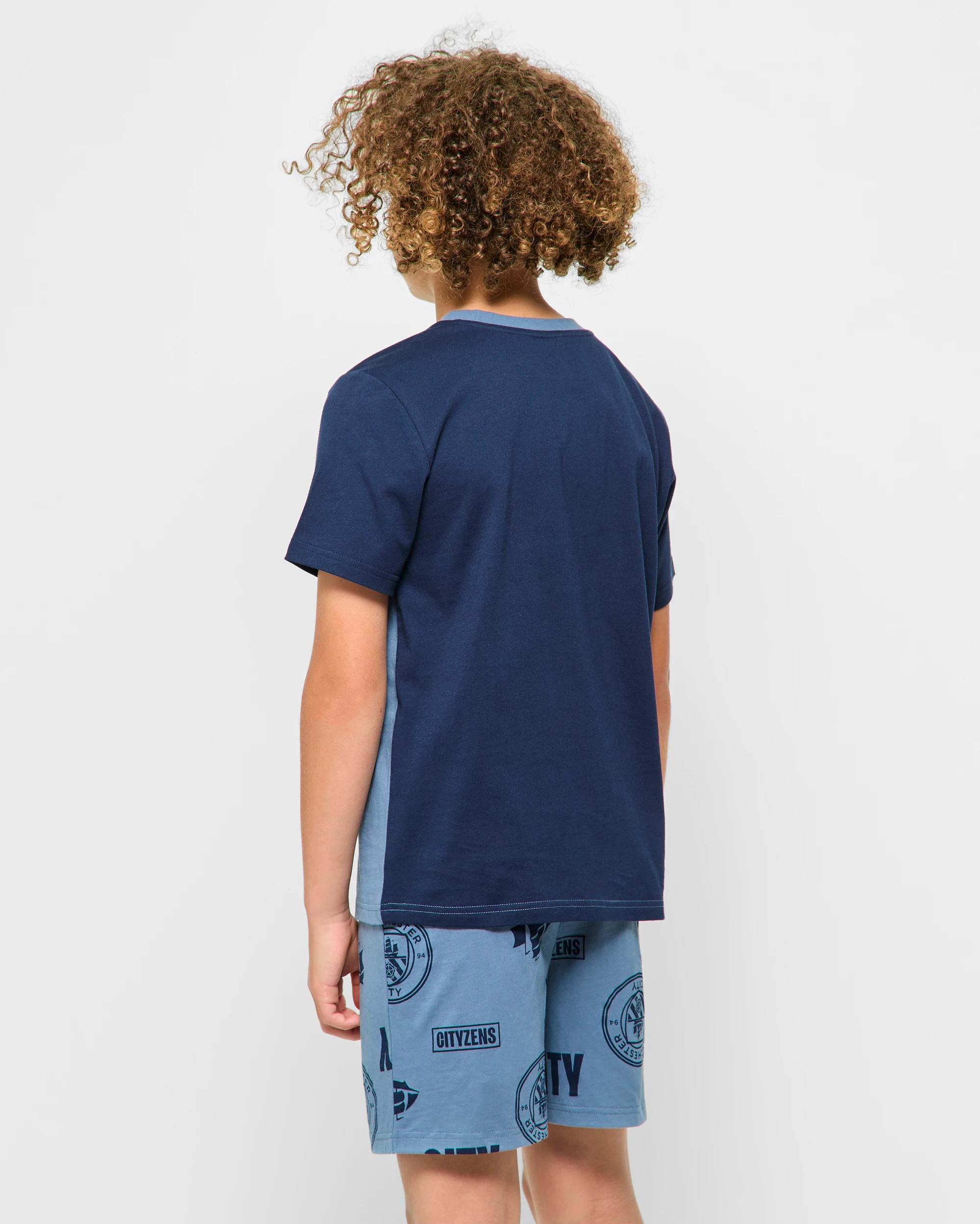 3 English Premier League Older Boys Cotton Pyjama Set - Manchester City BLUE MANCHESTER CITY, 3 of 6