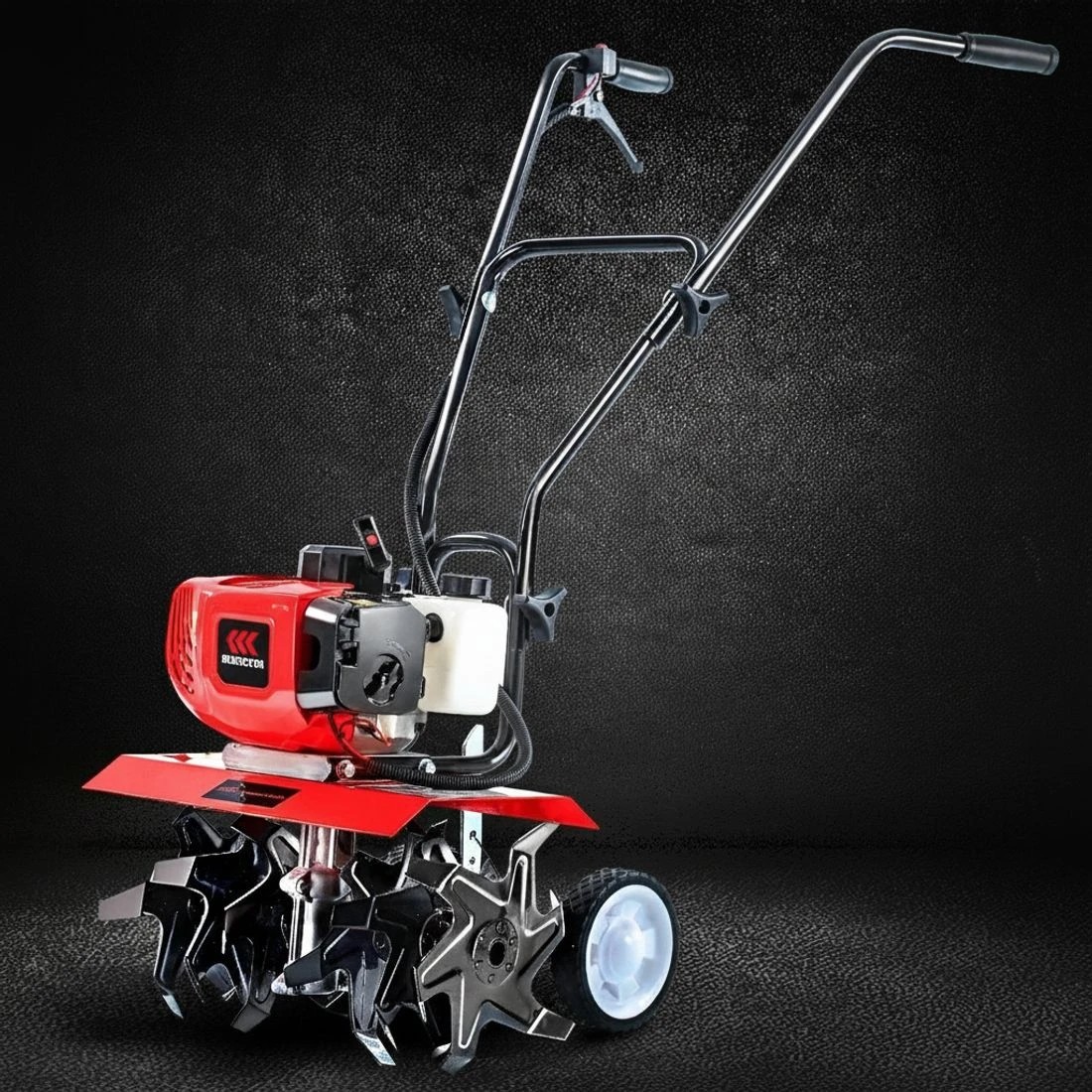 6 Giantz 65CC Tiller Rototiller Garden Cultivator 6 Blades Soil Power Rotary Hoe - Multi, 6 of 7