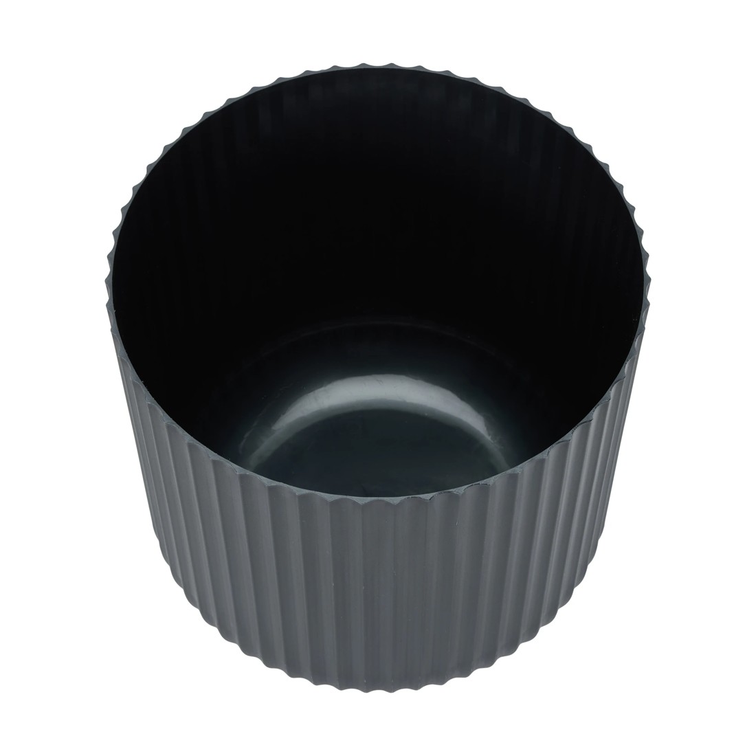 2 30cm Linear Plastic Pot - Black, 2 of 3