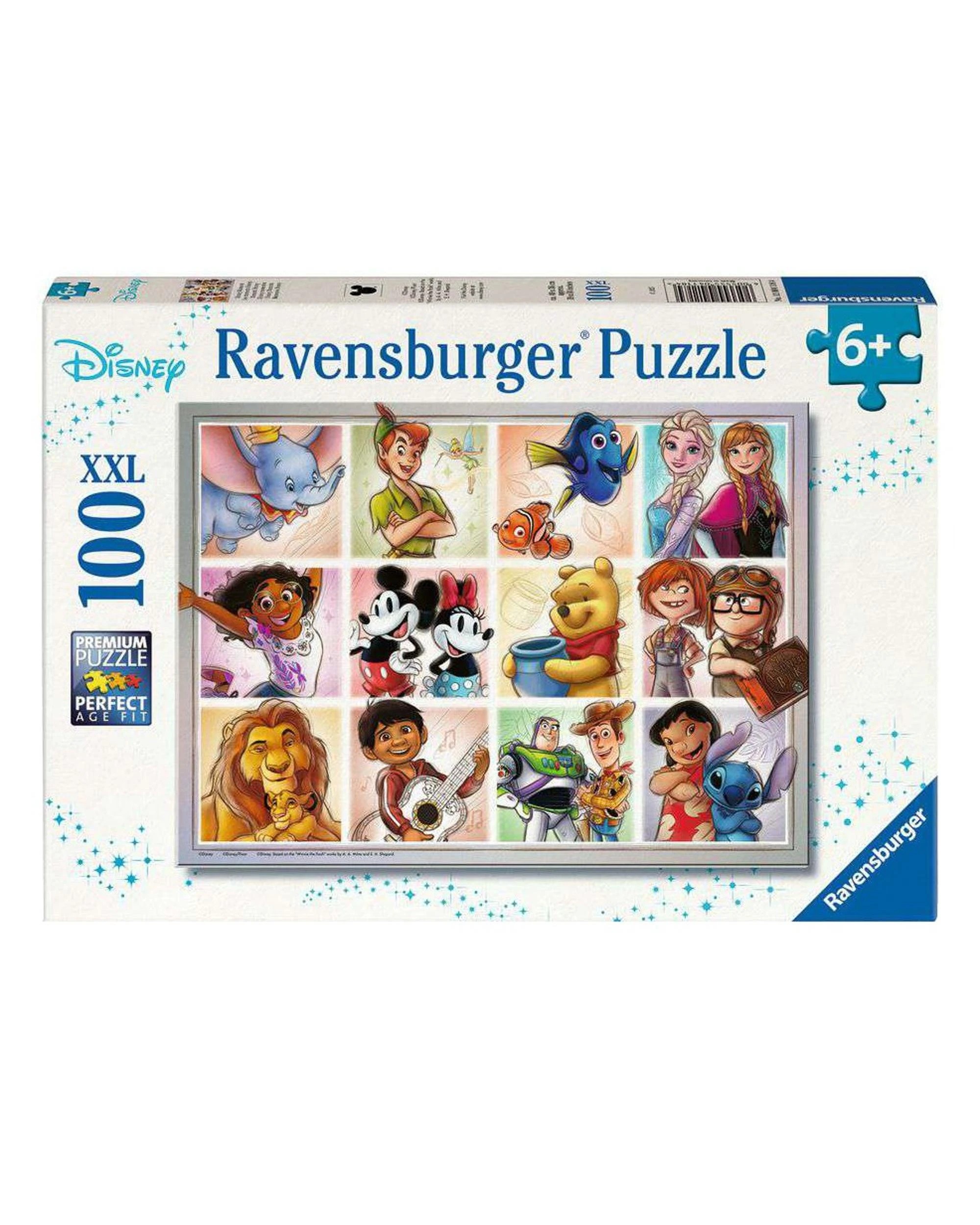 1 Ravensburger Disney Multicharacter 100 XXL Piece Jigsaw Puzzle, 1 of 2