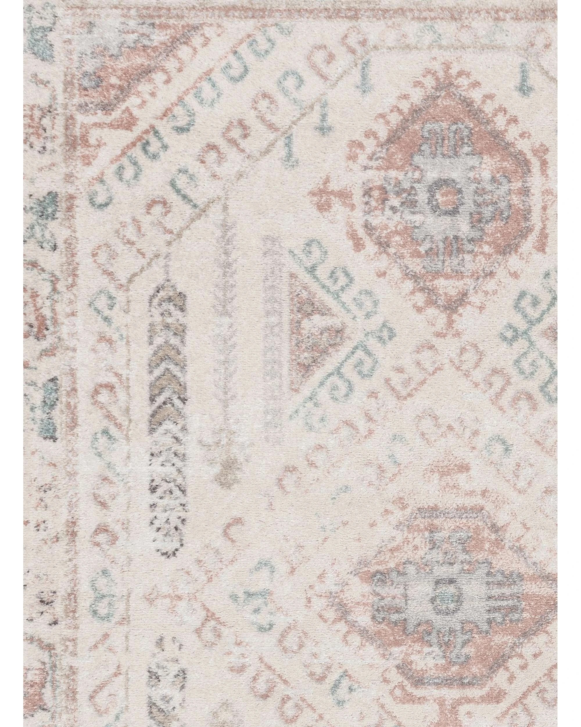 7 Loopsie Ballina Traditional Medallion Rug-230cm x 160cm - White, 7 of 8