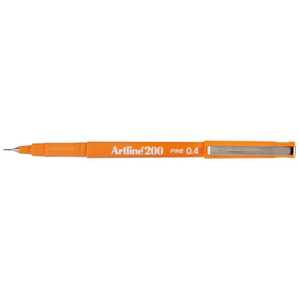 1 Artline 200 Fineliner Pen Orange, 1 of 2