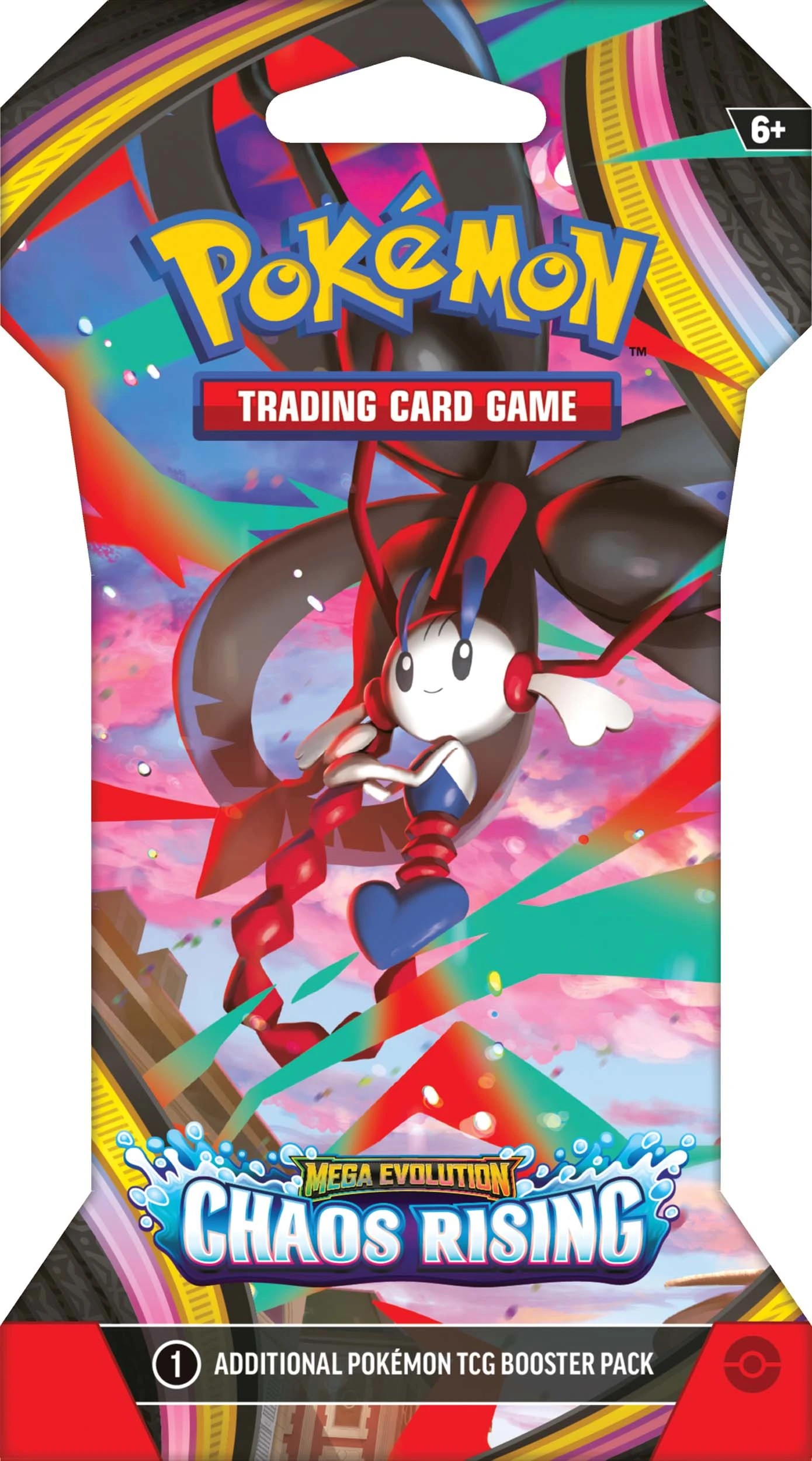 3 Pokemon Trading Card Game: Mega Evolution - Chaos Rising Sleeved Booster - Assorted, 3 of 6
