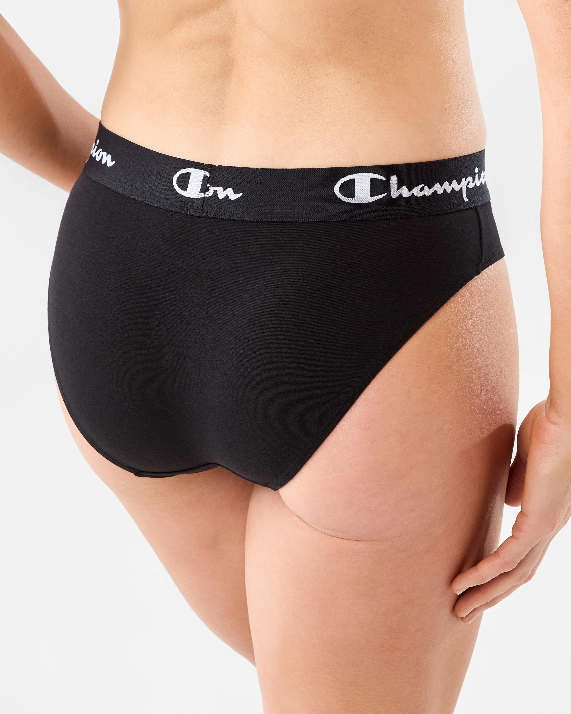 4 2 Pack Champion Womens Briefs Navy Black, 4 of 7