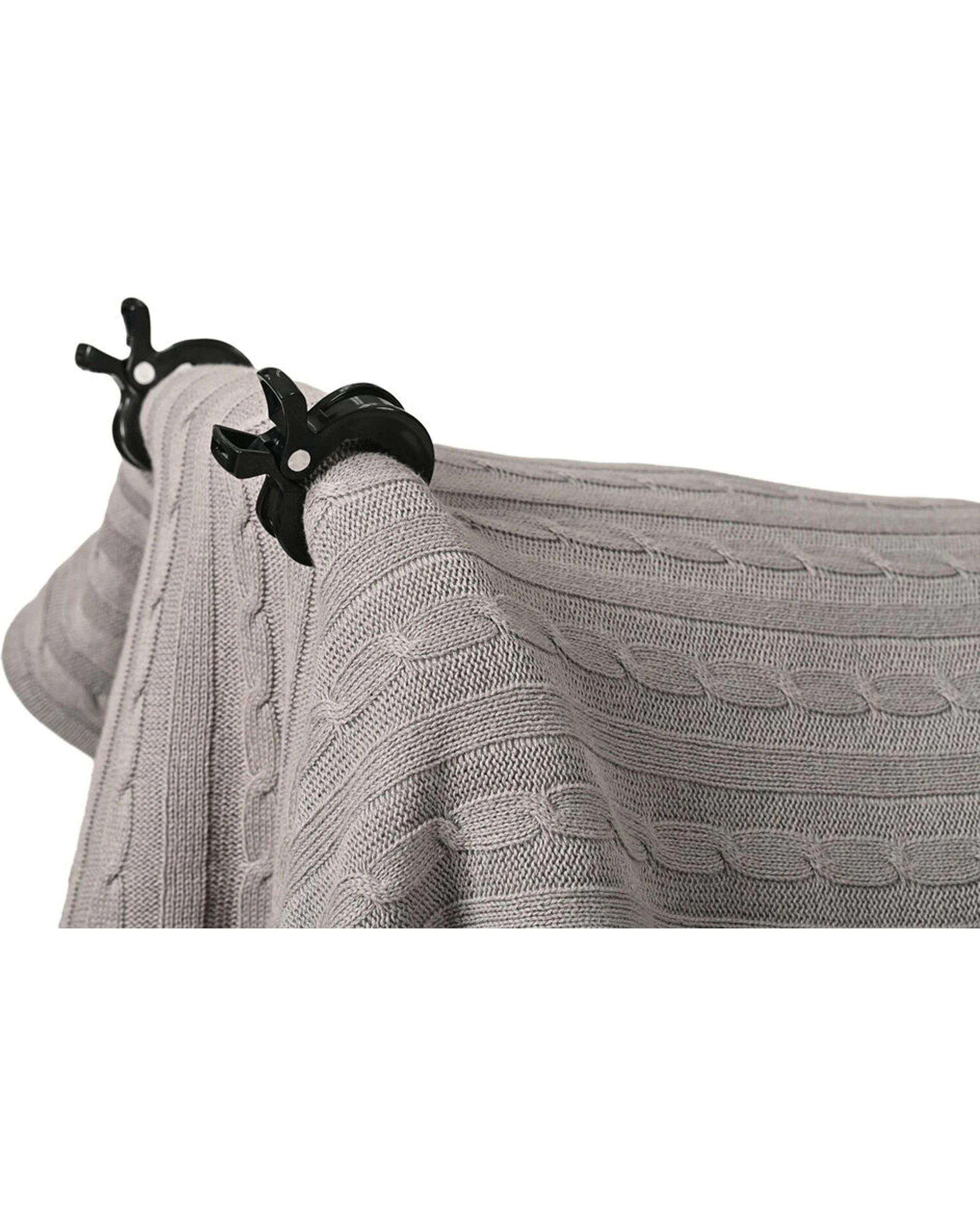 6 Childcare Stroller Clips 4 Pack Lightweight Portable Multi-Sized For Prams - Black, 6 of 8