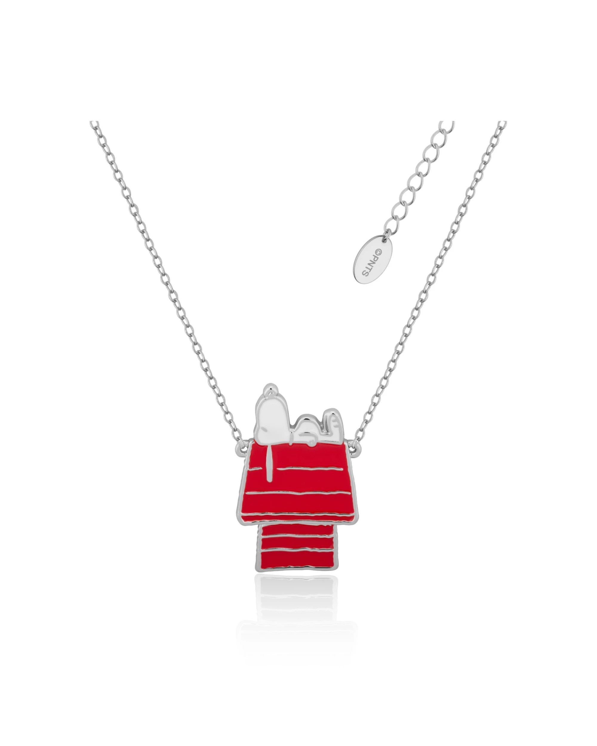 3 Couture Kingdom Peanuts Snoopy Dog House Stud Earrings Necklace - Silver, 3 of 4