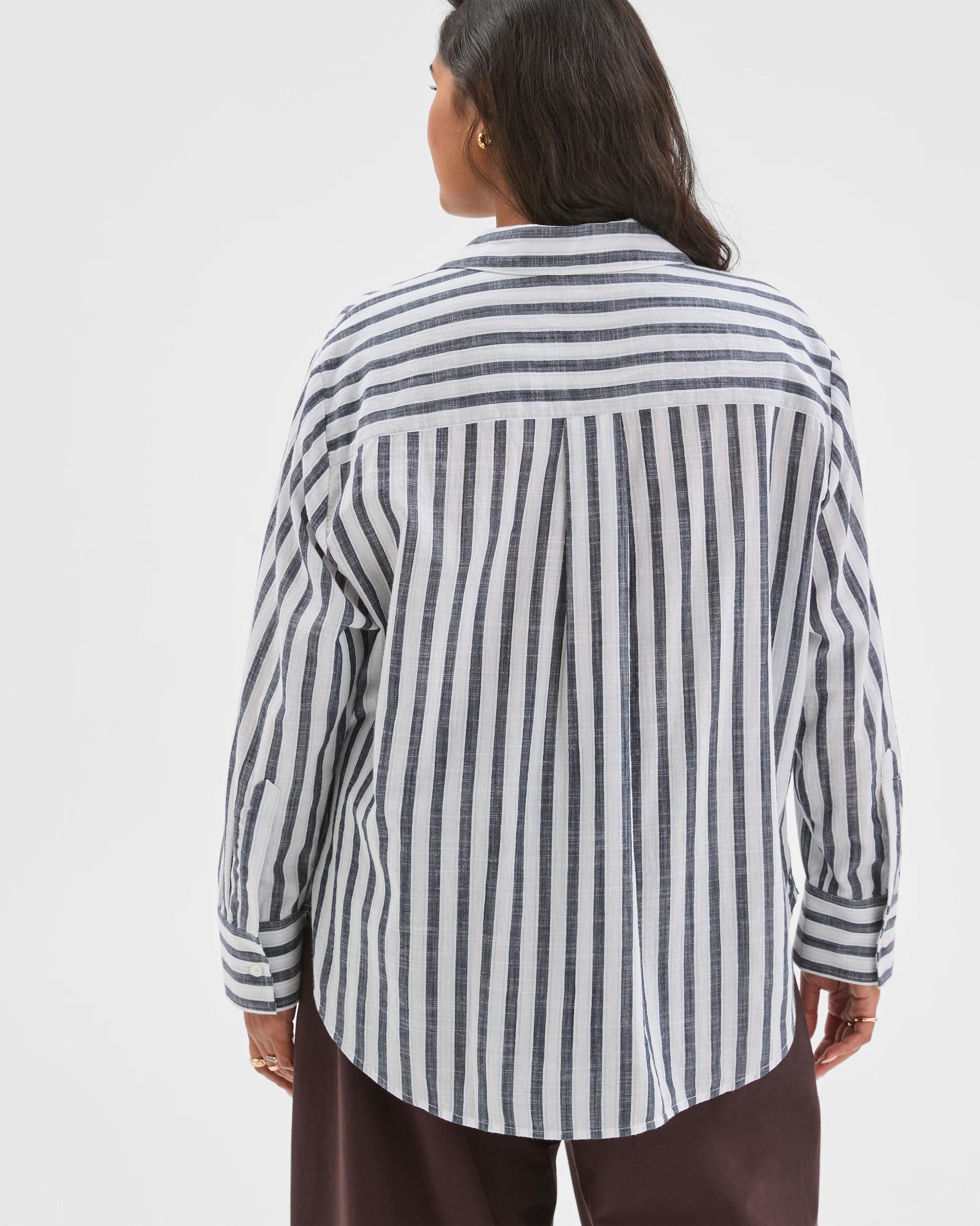 6 Target Curve Plus Size Long Sleeve Slub Shirt , 6 of 6