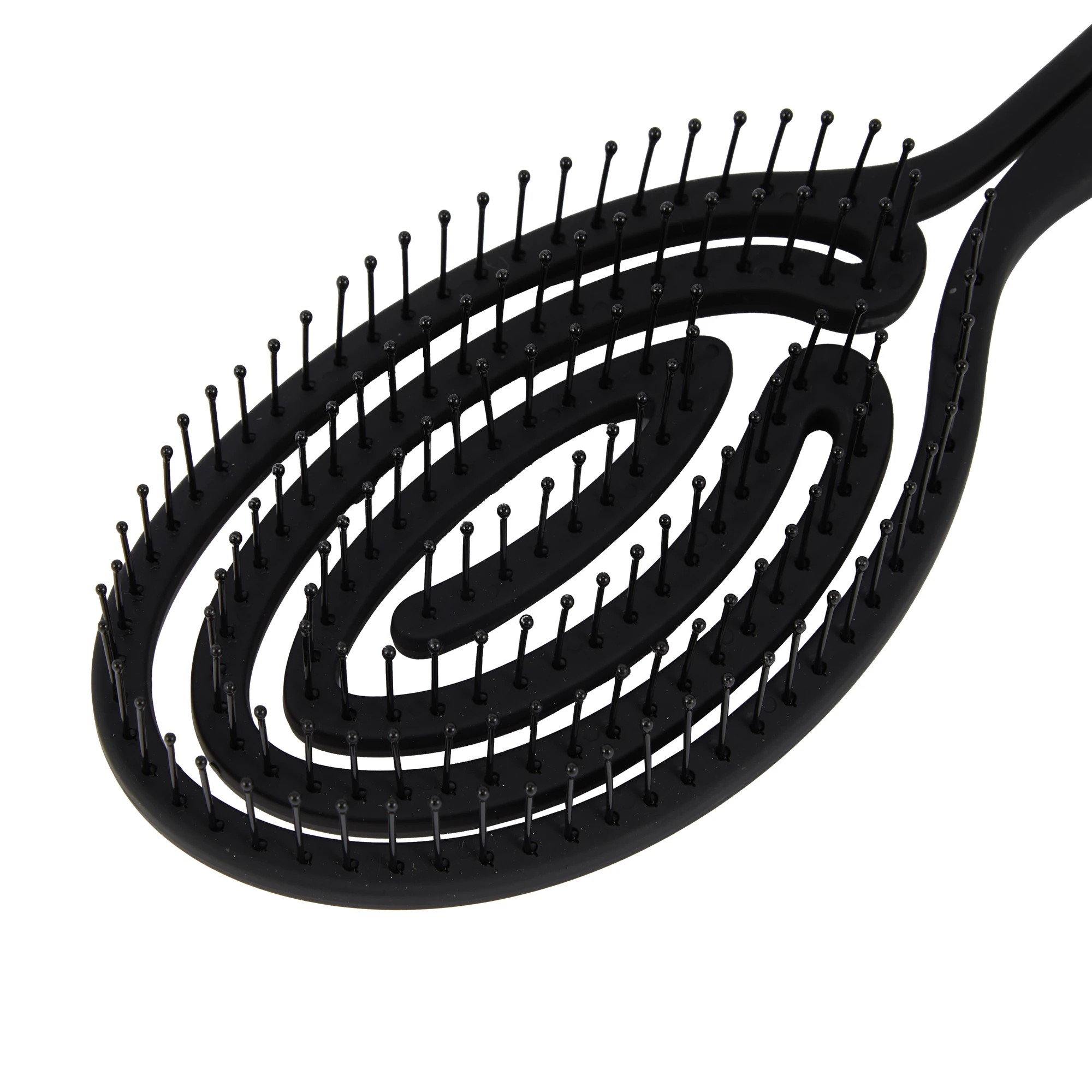 3 OXX Haircare Styling Flexible Wet Brush - Black, 3 of 7