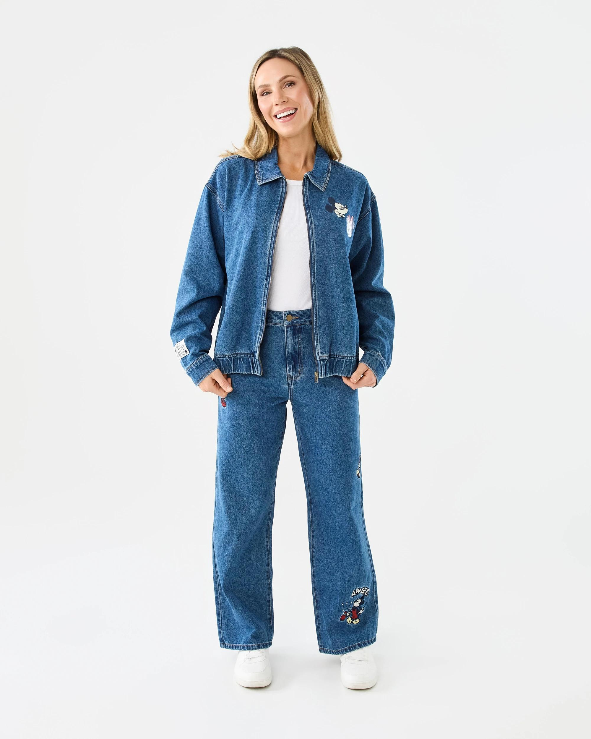 10 Mickey Mouse License Denim Bomber Jacket Mickey, 10 of 10