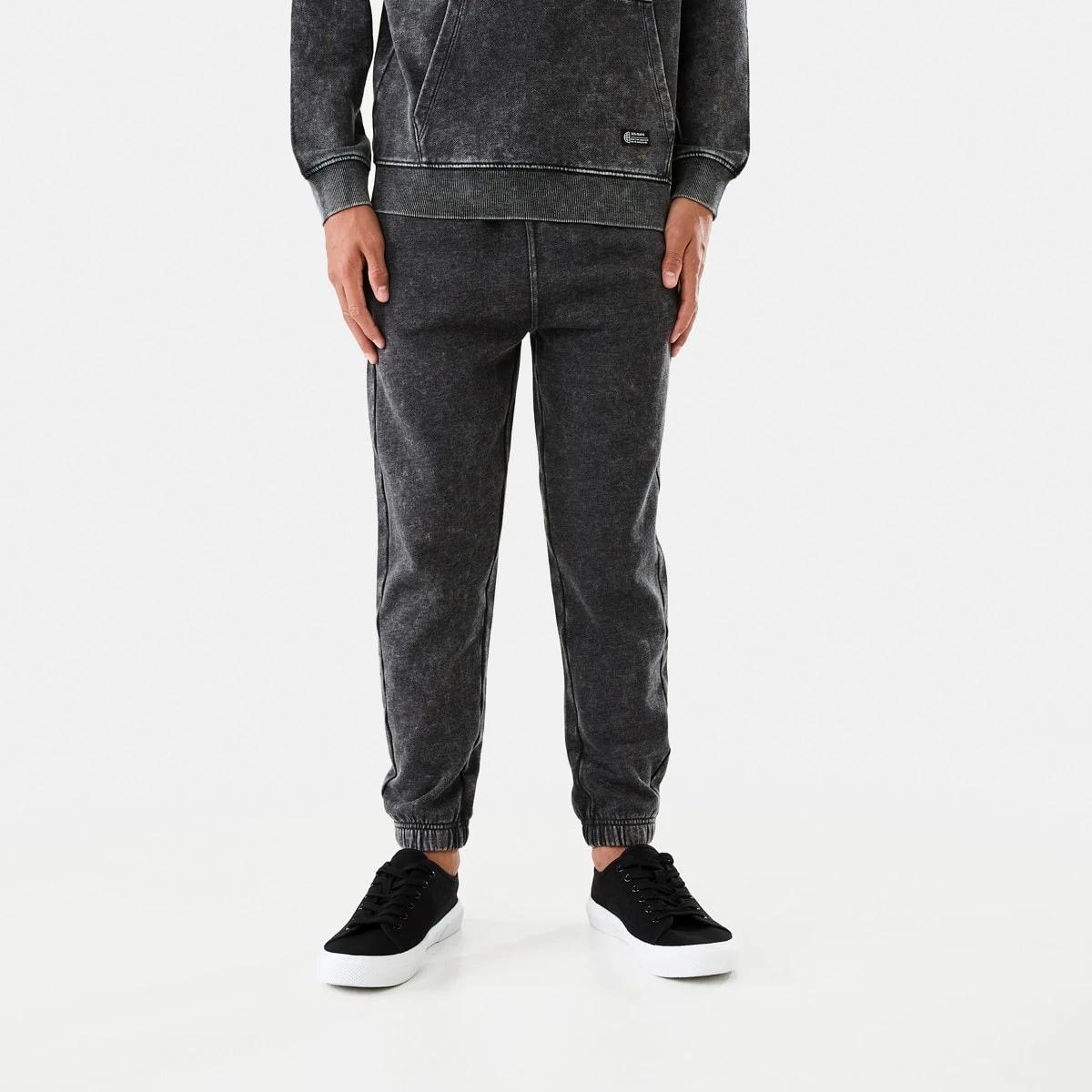 1 Washed Trackpants Black, 1 of 8