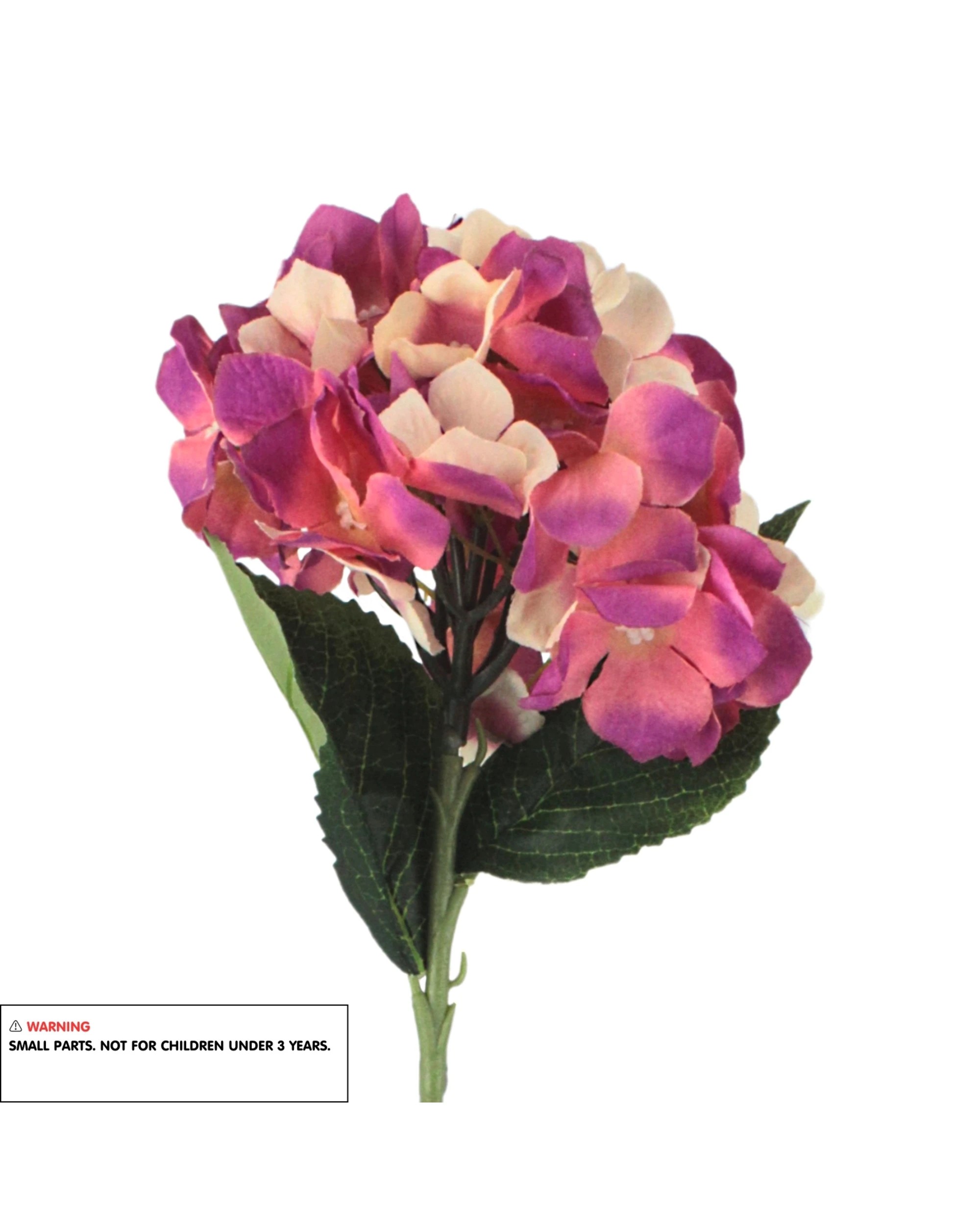 3 Gold Star Artificial Hydrangea 1 Stem - Pink, 3 of 3