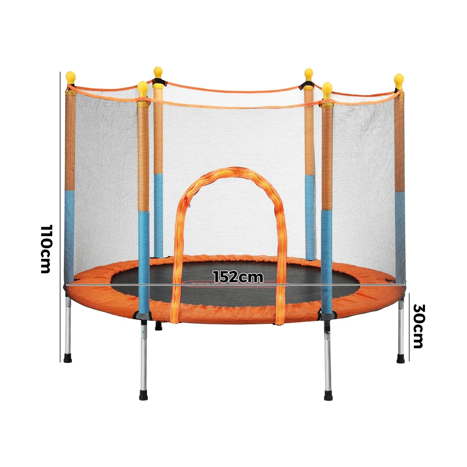 8 Mazam 60 Inch Trampoline Kids Jumping Trampolines Enclosure Safety Net Pad
 - Multi, 8 of 10