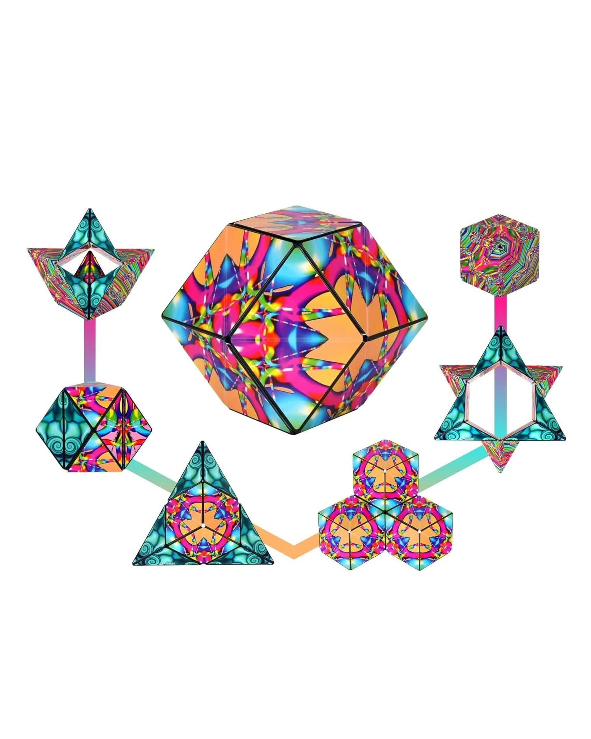 2 Shashibo Shape Shifting Box Gloss Water Colour by Gartel Magnetic Puzzle Cube, 2 of 2