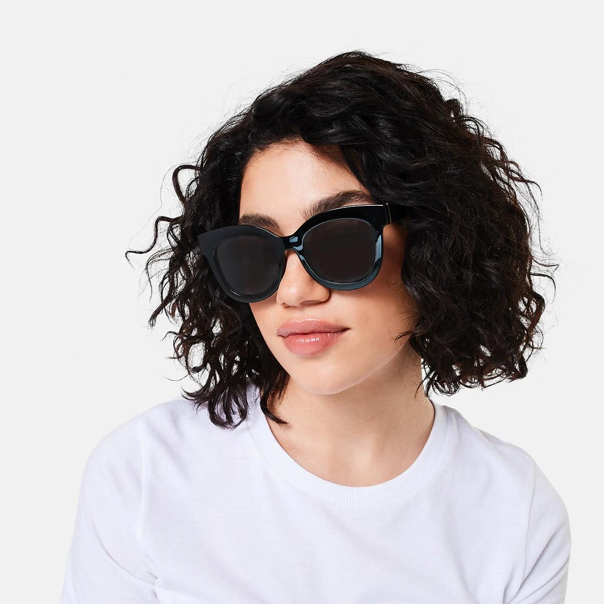 5 Classic Square Frame Sunglasses Black, 5 of 6