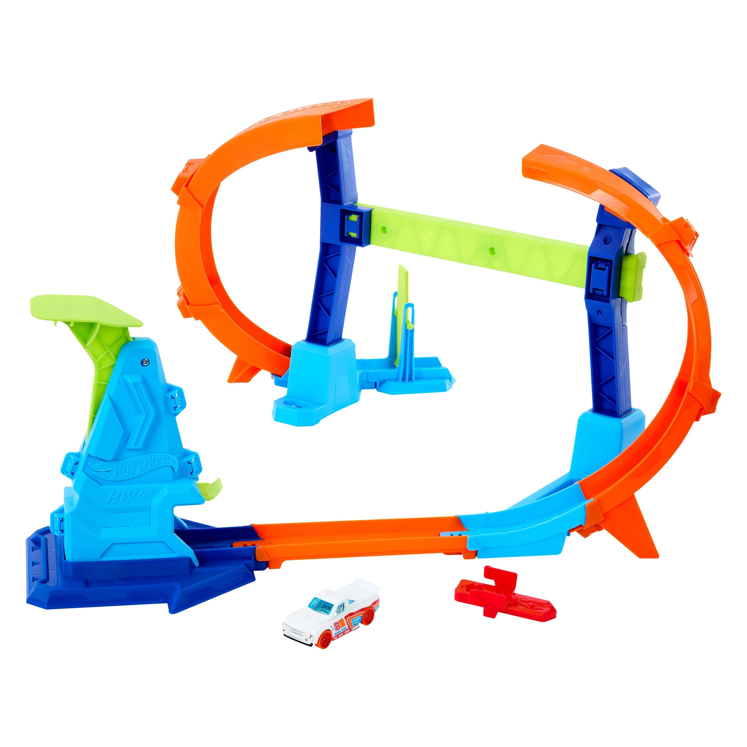 4 Hot Wheels Stunt Tracks Playset - Assorted, 4 of 8