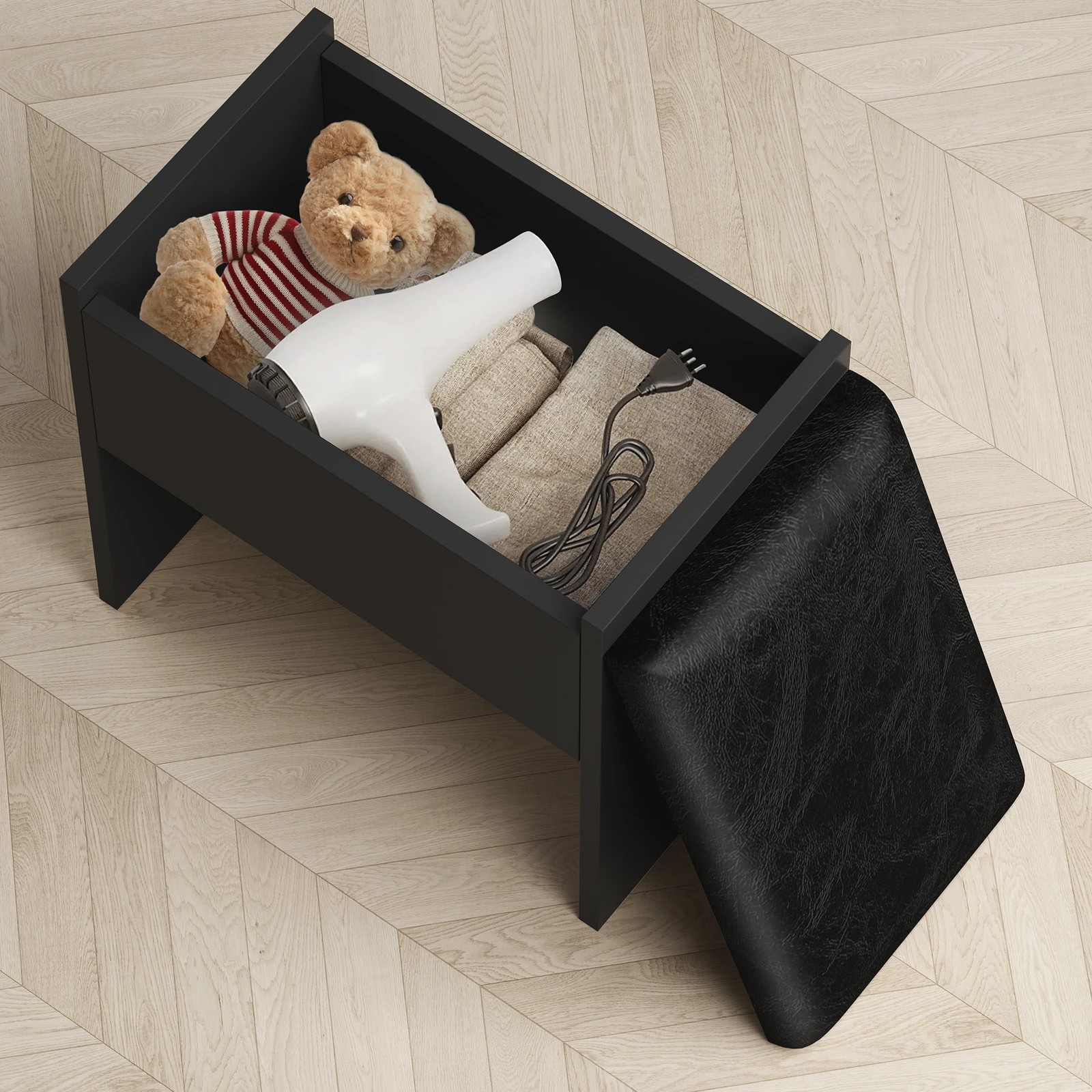 5 Alfordson Dressing Table Stool Set LED Makeup Mirror Vanity Desk Drawers - Black, 5 of 10