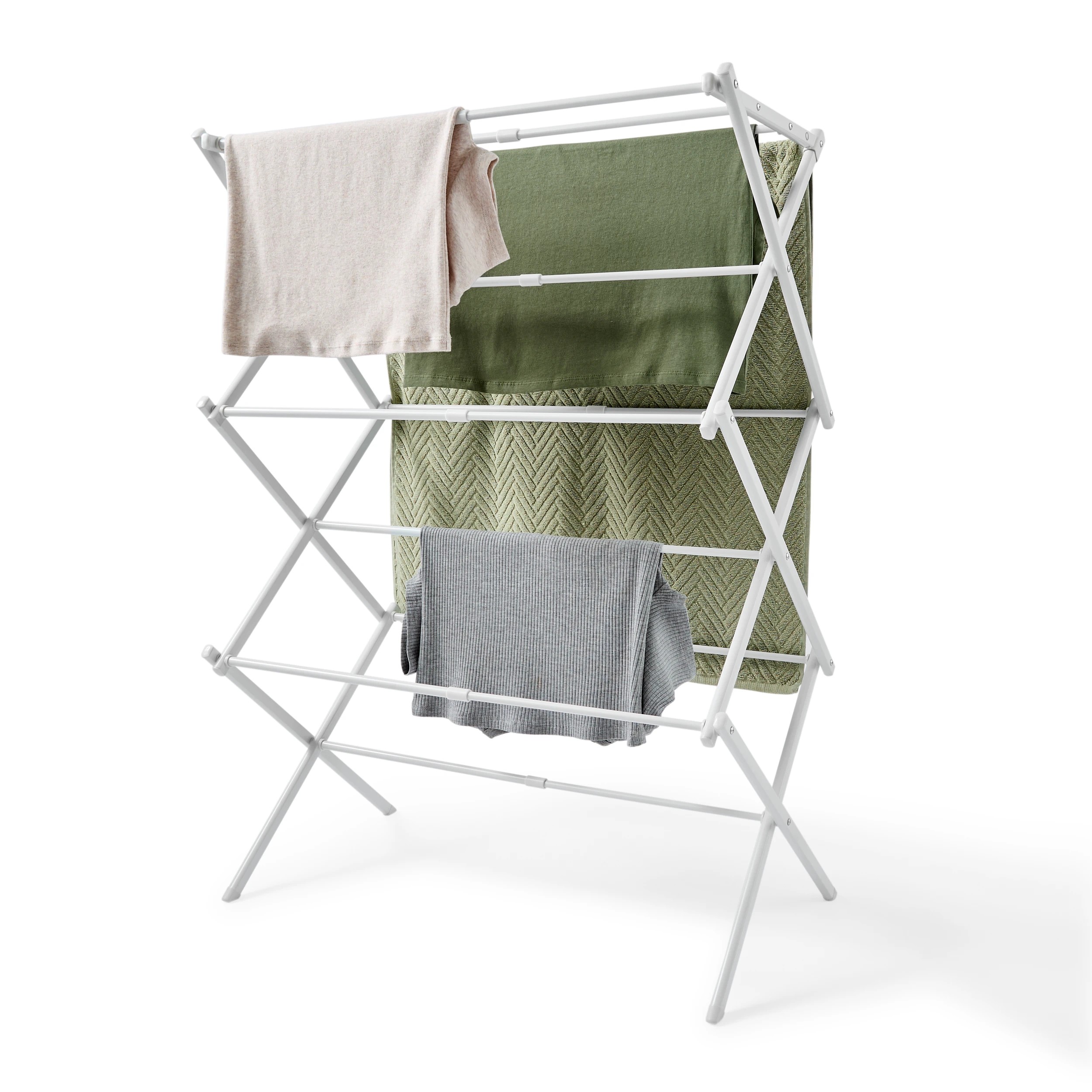 1 7.5m Extendable Clothes Airer - White, 1 of 10