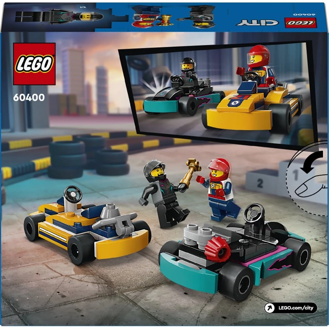 10 LEGO City Great Vehicles Go-Karts and Race Drivers 60400, 10 of 10