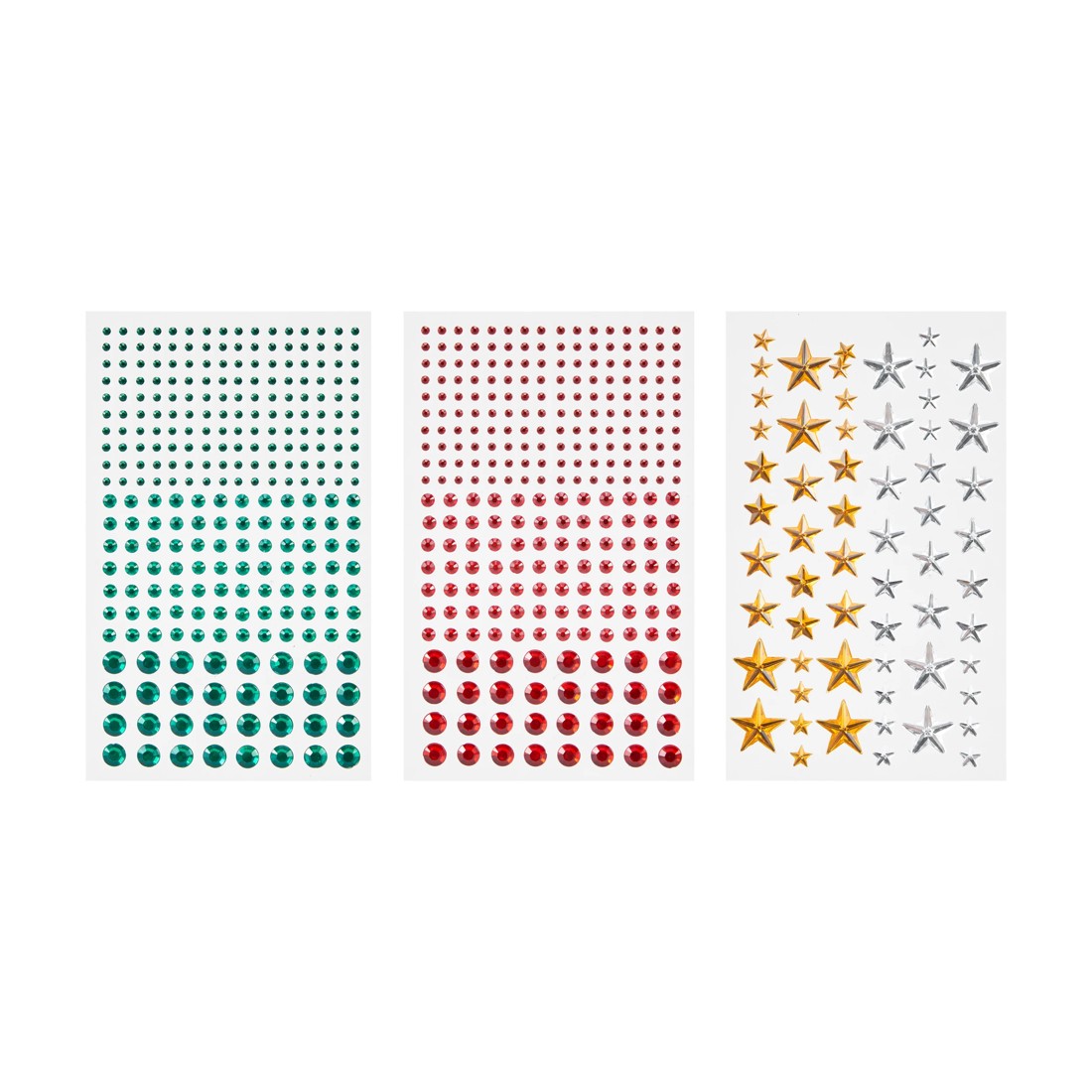 2 Christmas Craft Gem Stickers 3 Pack, 2 of 3