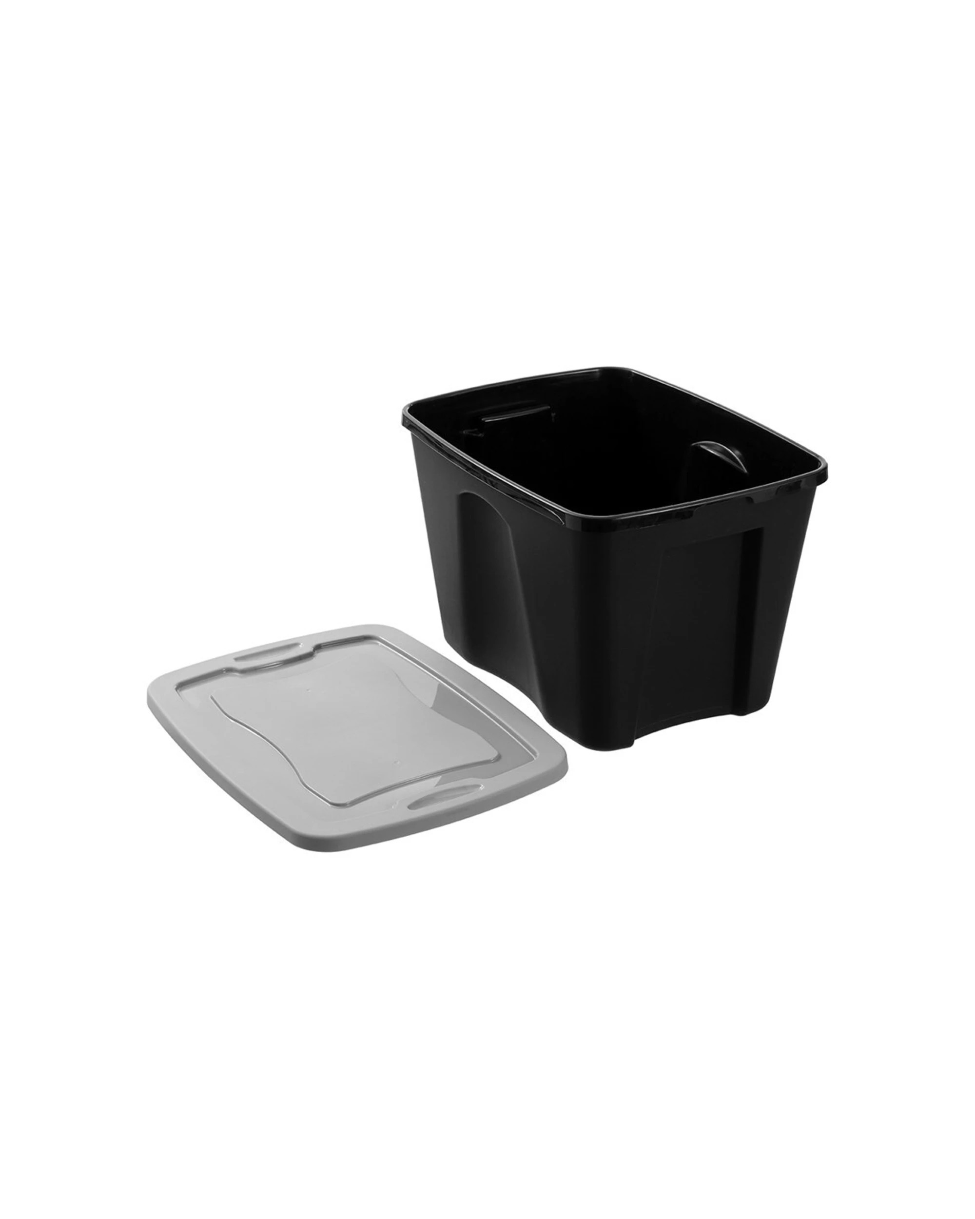 3 Boxsweden Garaz Eco 38l 49cm Storage Box With Lid Durable Recycled Home Garage Storage Box - Black, 3 of 6