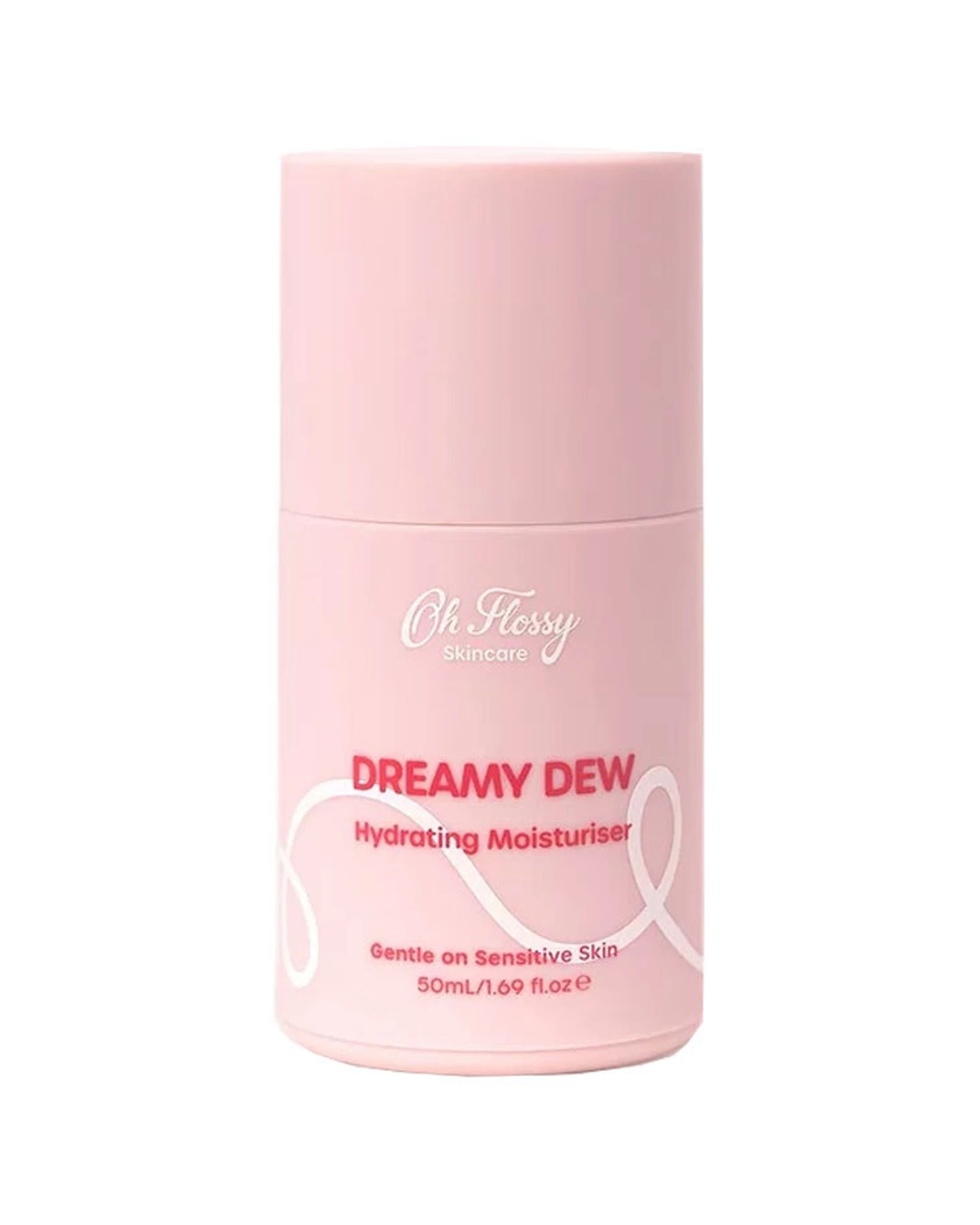 2 OH FLOSSY 50ml Dreamy Dew Hydrating Moisturiser Gentle Sensitive Skin - Plain, 2 of 3